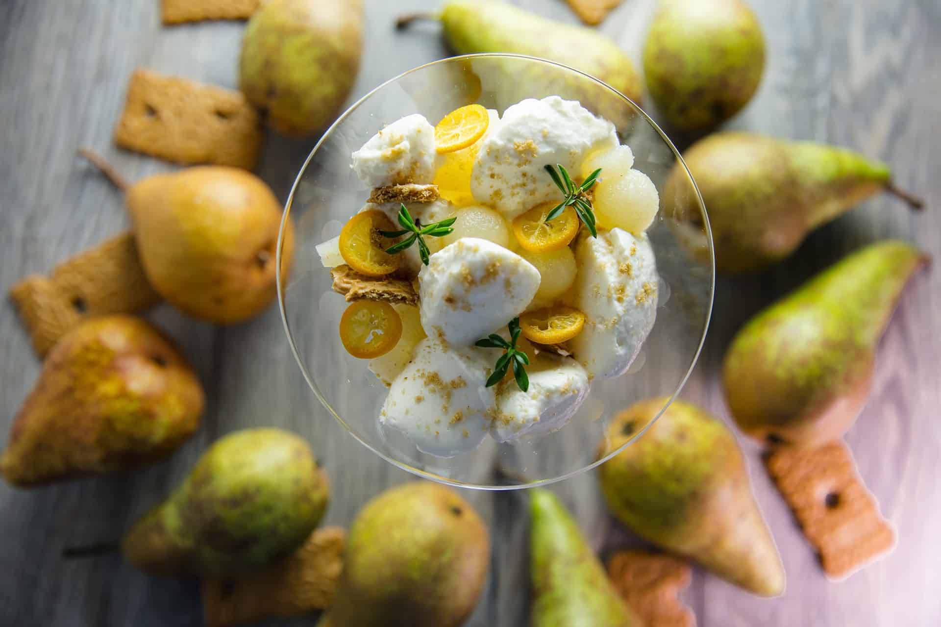 Birnenmousse mit Spekulatius  bei Salzburg schmeckt