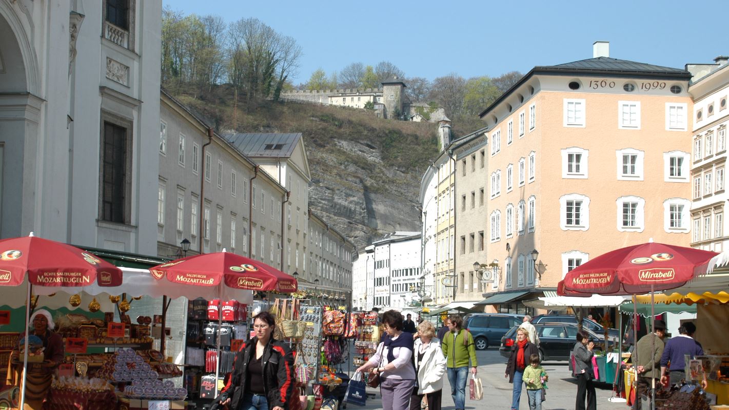 Salzburger Grünmarkt bei Salzburg schmeckt