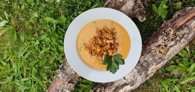 Eierschwammerlgulasch  bei Salzburg schmeckt