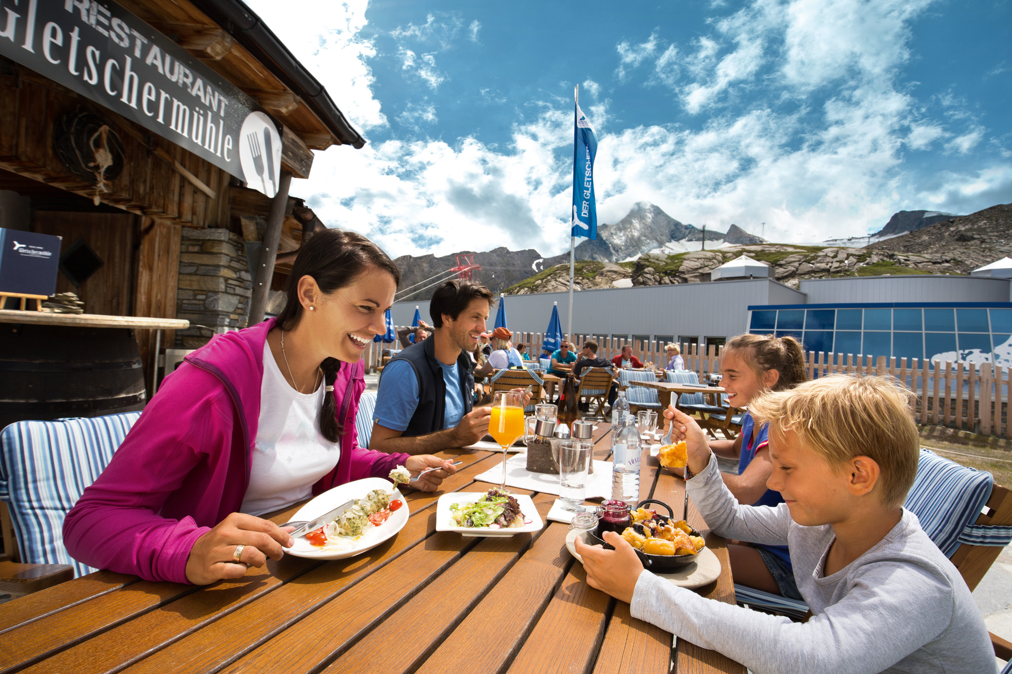 Gletschermühle Kitzsteinhorn  - Gletscherbahnen Kaprun bei Salzburg schmeckt