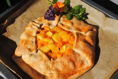Kürbis-Apfel-Torte bei Salzburg schmeckt