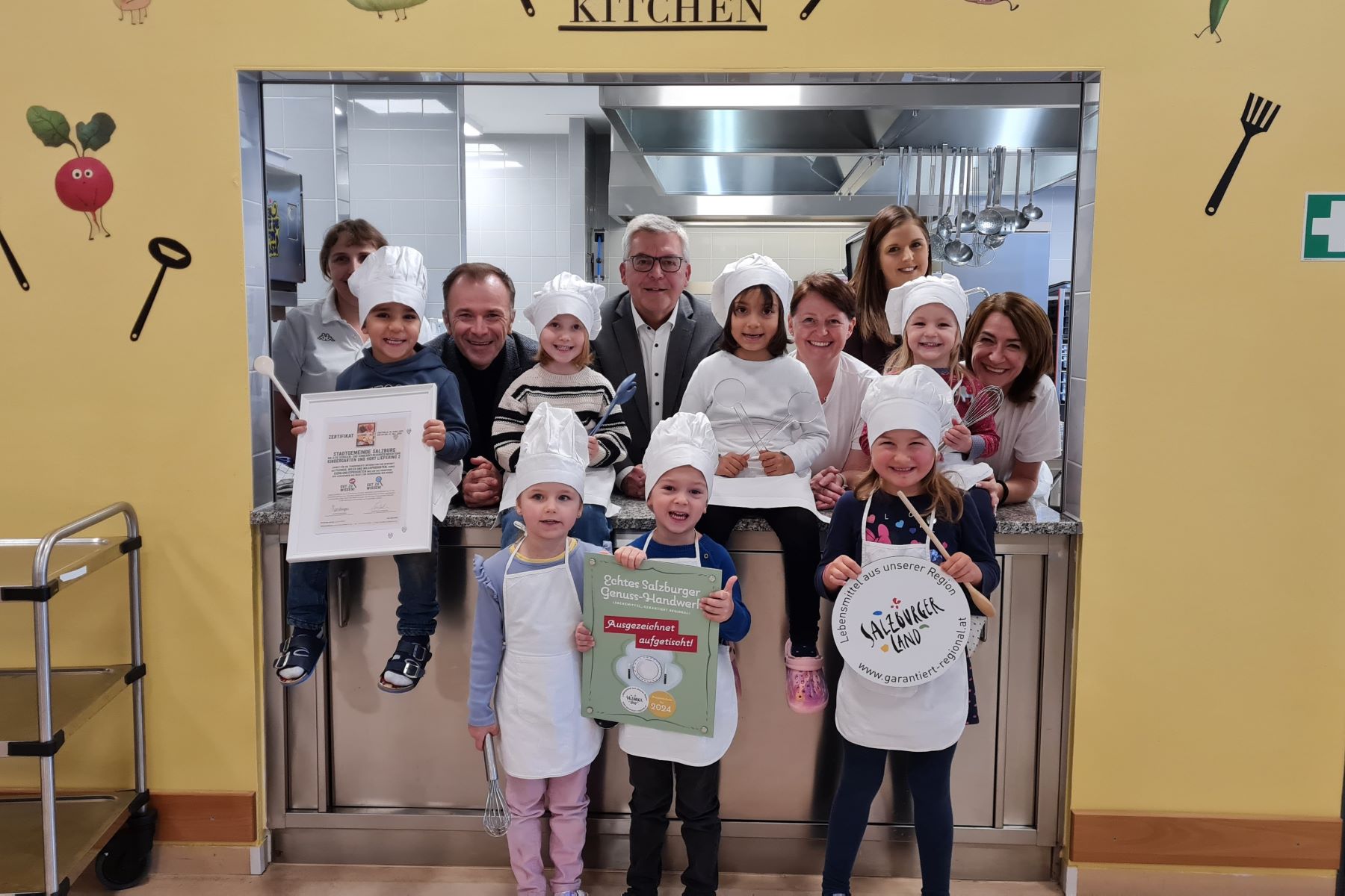 Kinderbetreuungseinrichtungen der Stadtgemeinde Salzburg bei Salzburg schmeckt