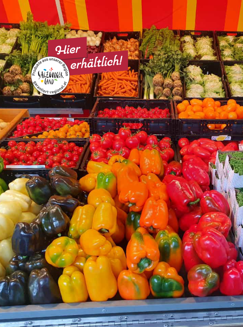 Bio-Markt im Ökohof Feldinger  bei Salzburg schmeckt