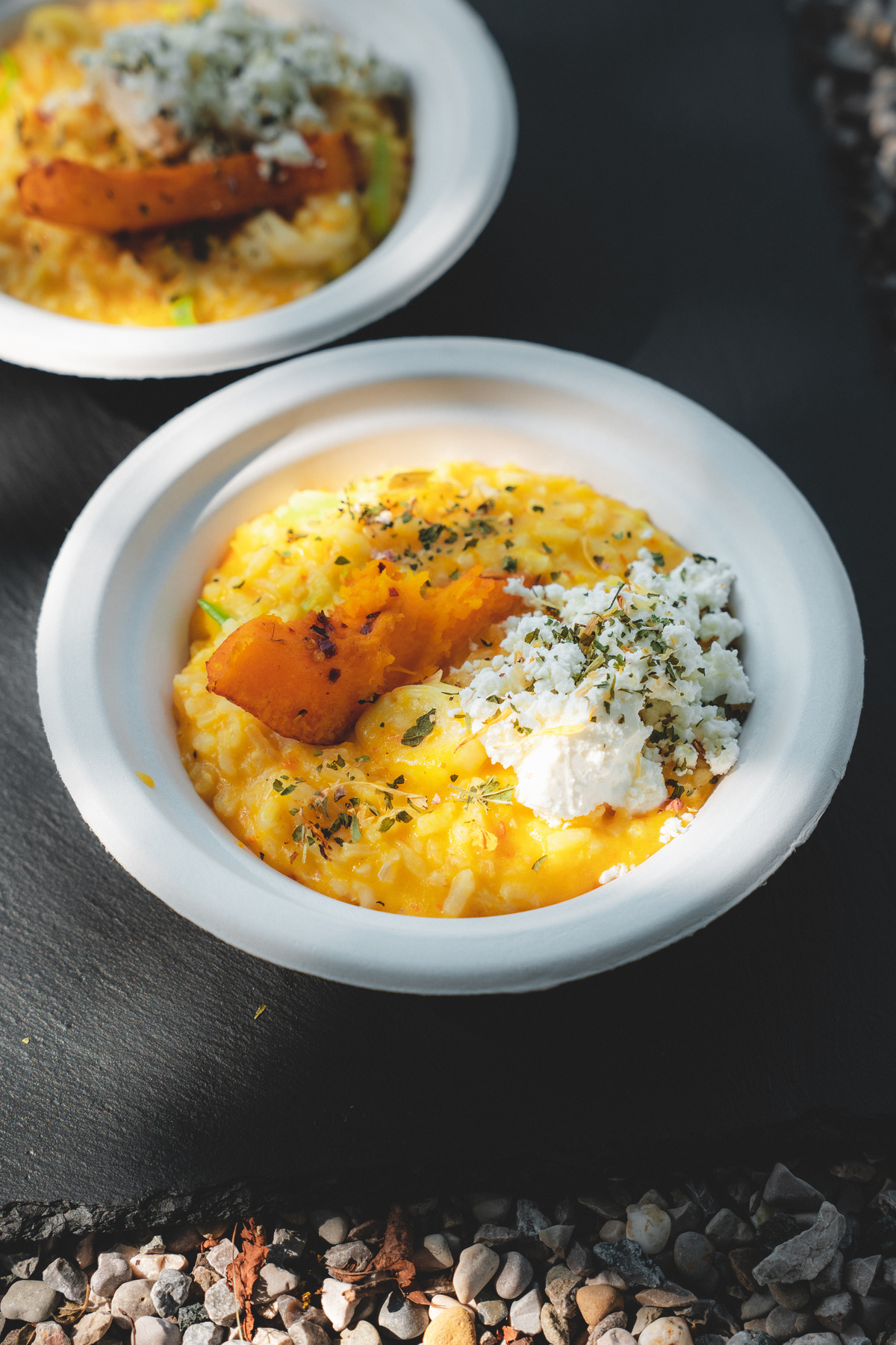 Kürbis-Lauch-Risotto bei Salzburg schmeckt