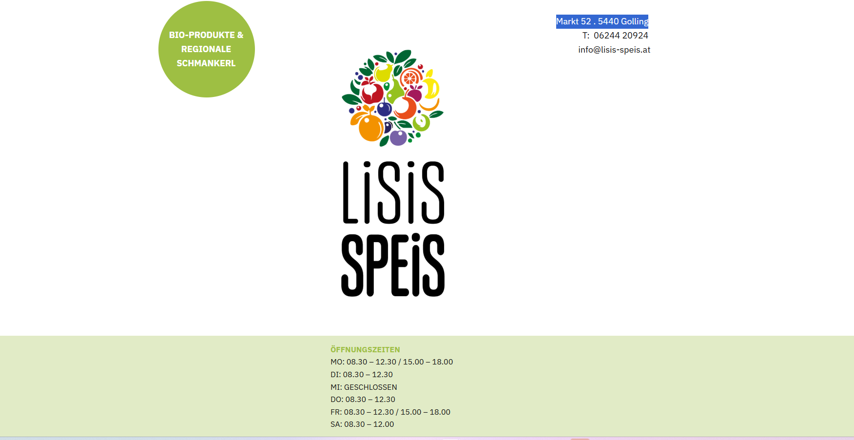 Lisis Speis bei Salzburg schmeckt