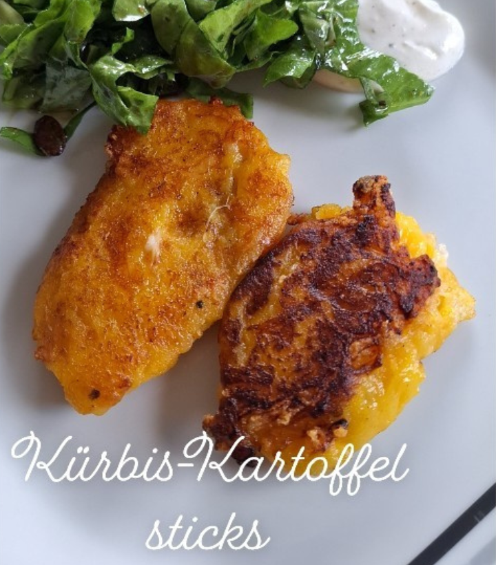 Kürbis-Kartoffel-Sticks bei Salzburg schmeckt