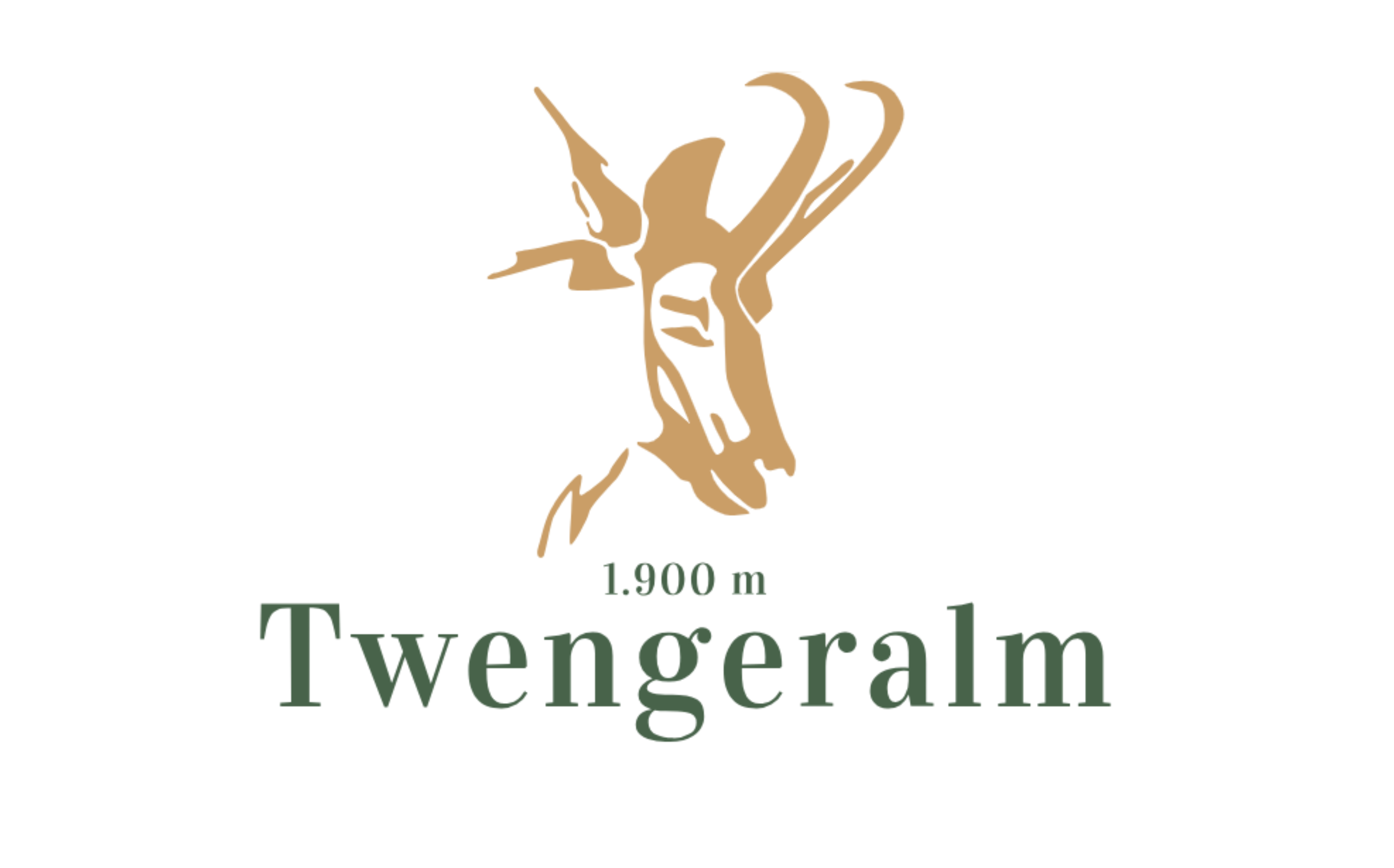 Logo mit Gams der Twenger­alm die Almhütte in Obertauern