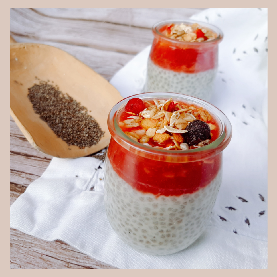 Chiapudding mit Joghurt bei Salzburg schmeckt