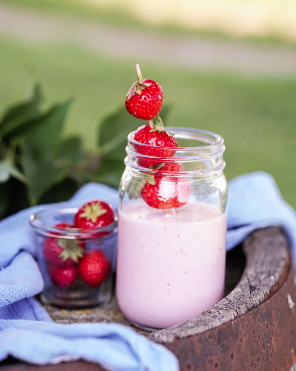 Milchshake mit Früchten nach Wahl bei Salzburg schmeckt