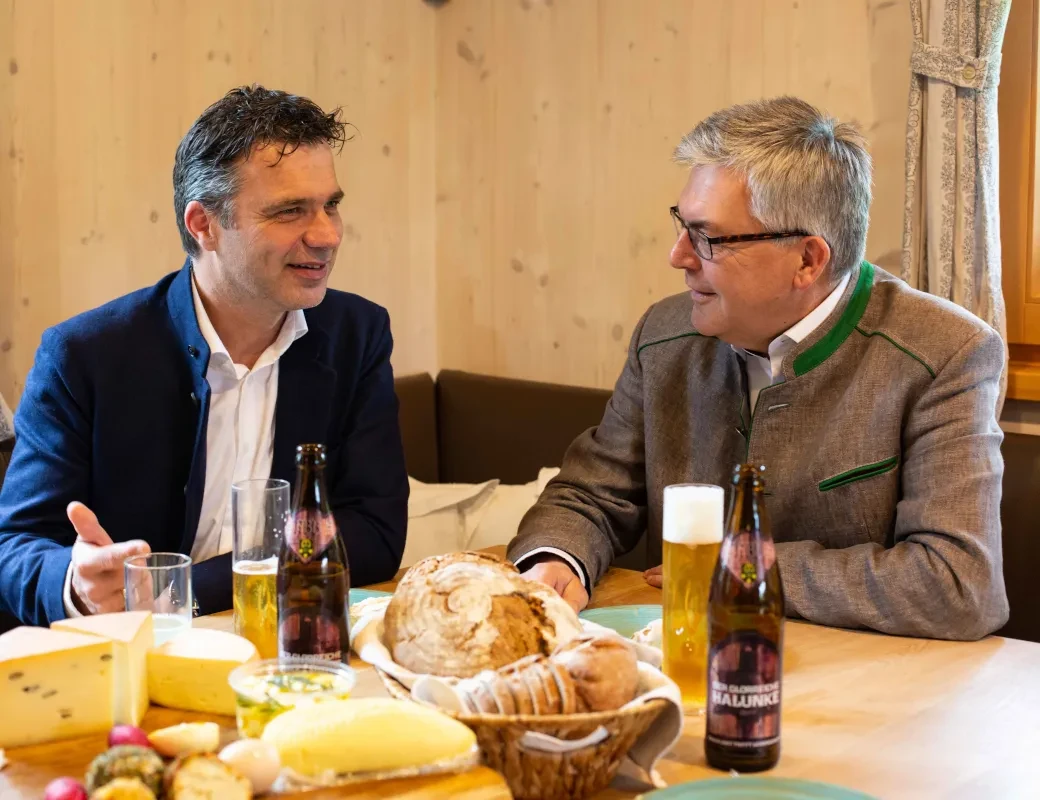 LR Schaiger im Gespräch mit Rupert Quehenberger