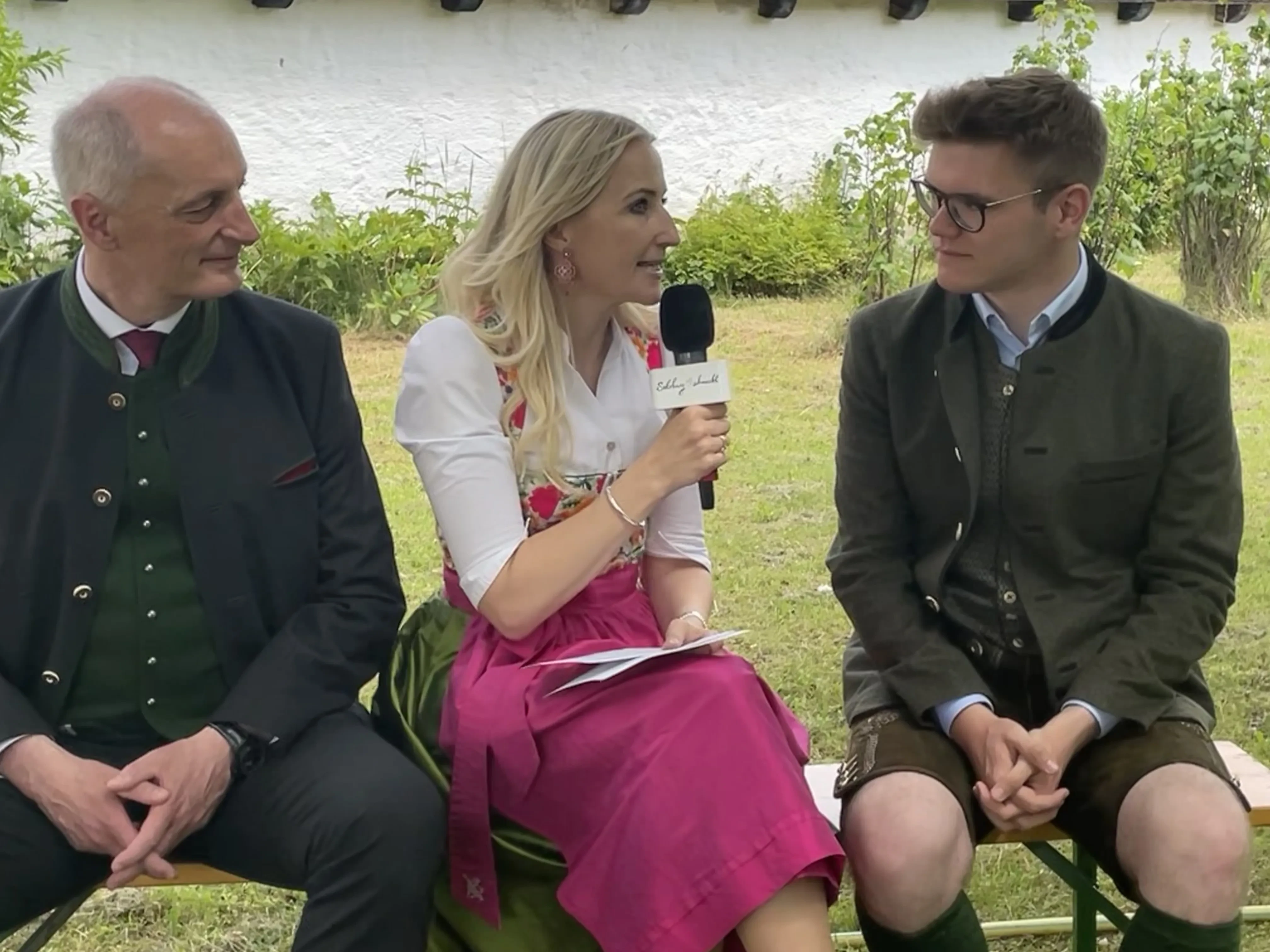 Angelika Pehab Interview mit Landesrat Aigner und Bürgermeister Altenmarkt