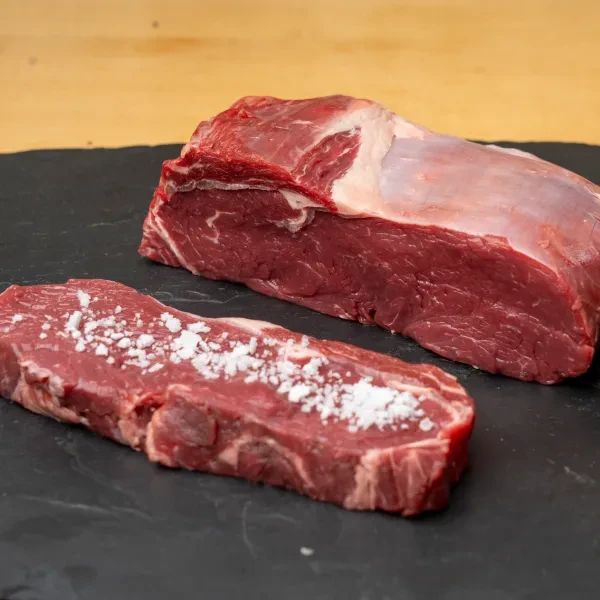 Rindfleisch - Scheibe mit Salz