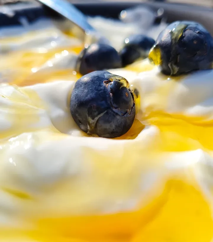 Skyr mit Heidelbeeren und Honig