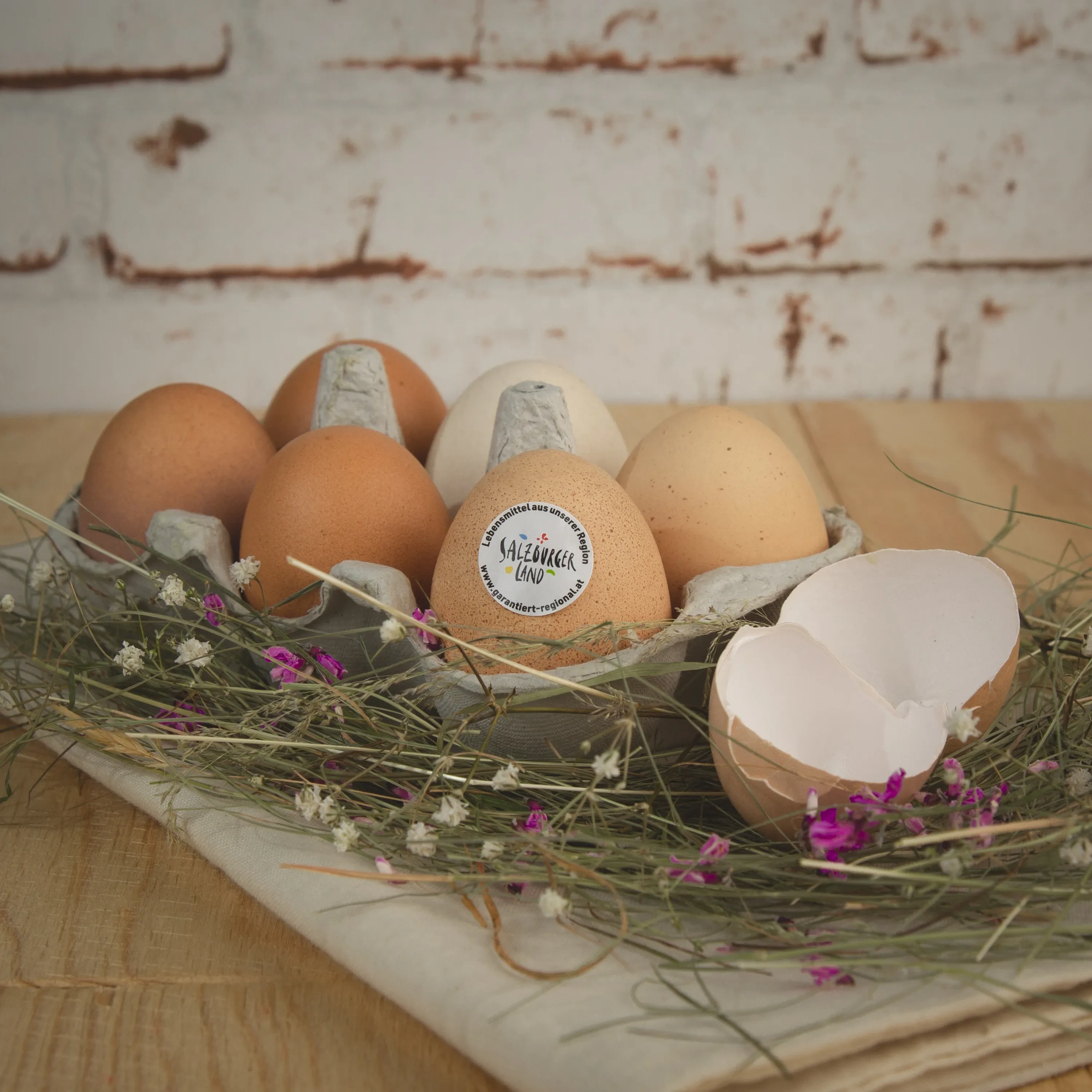Eier mit SalzburgerLand Herkunfts-Zertifikat