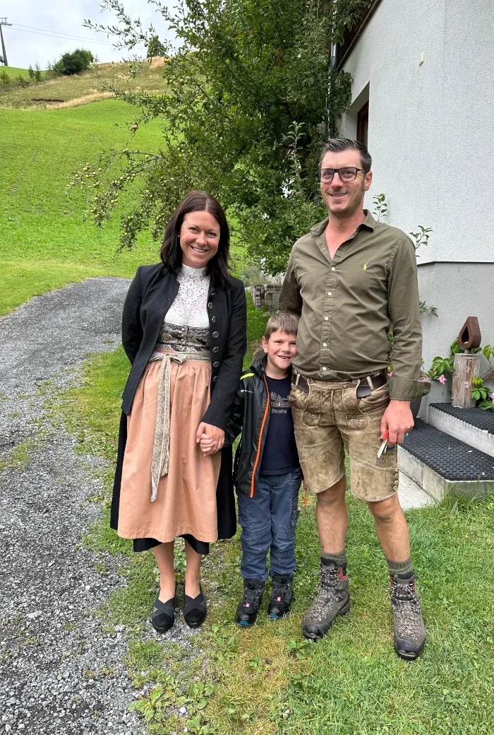 Daniel und Angelina Resch von der "Lieben Heimat" in Saalbach