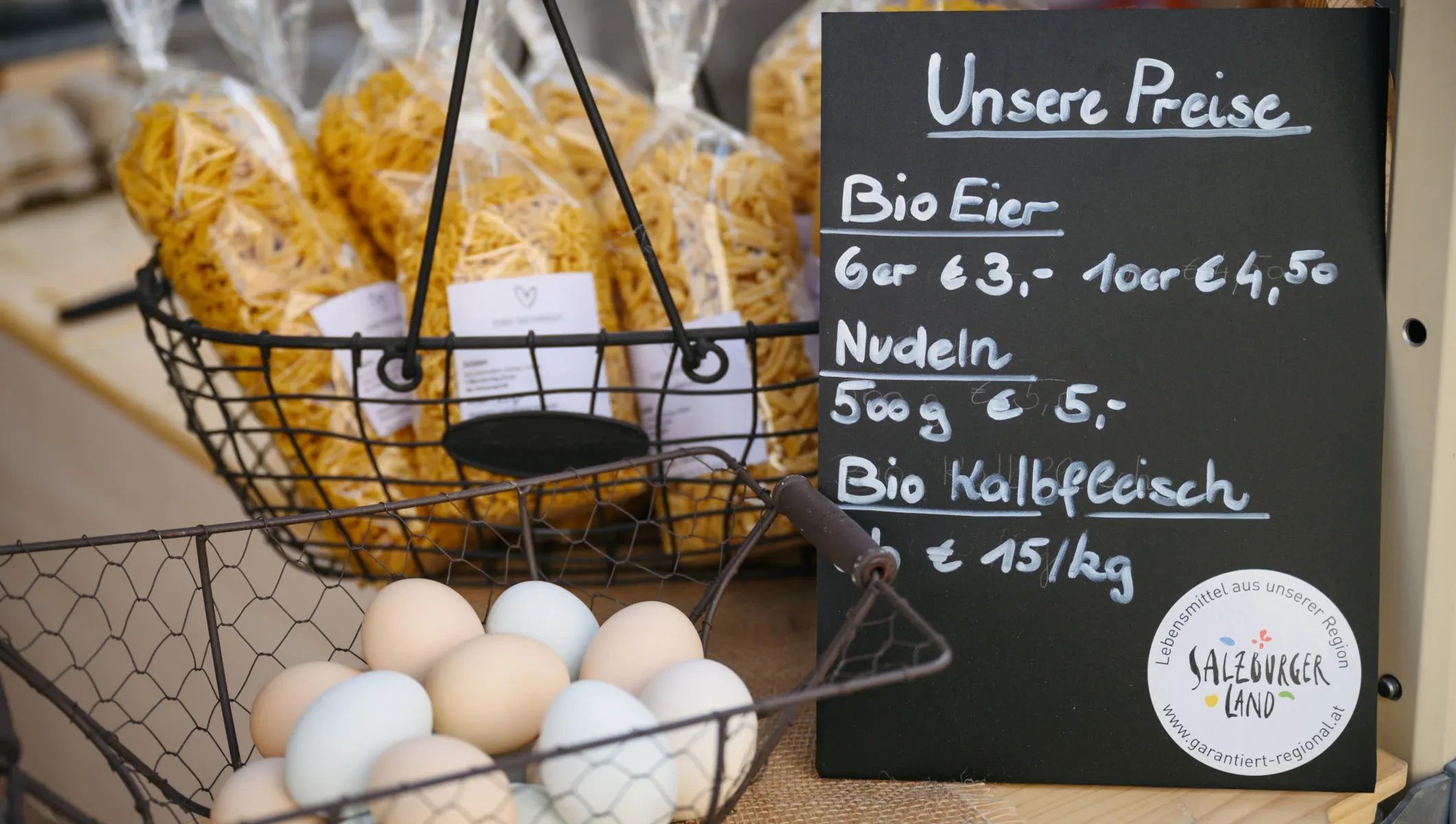 Garantiert regionale Eier und Nudeln vom Biohof Bauernbraeugut