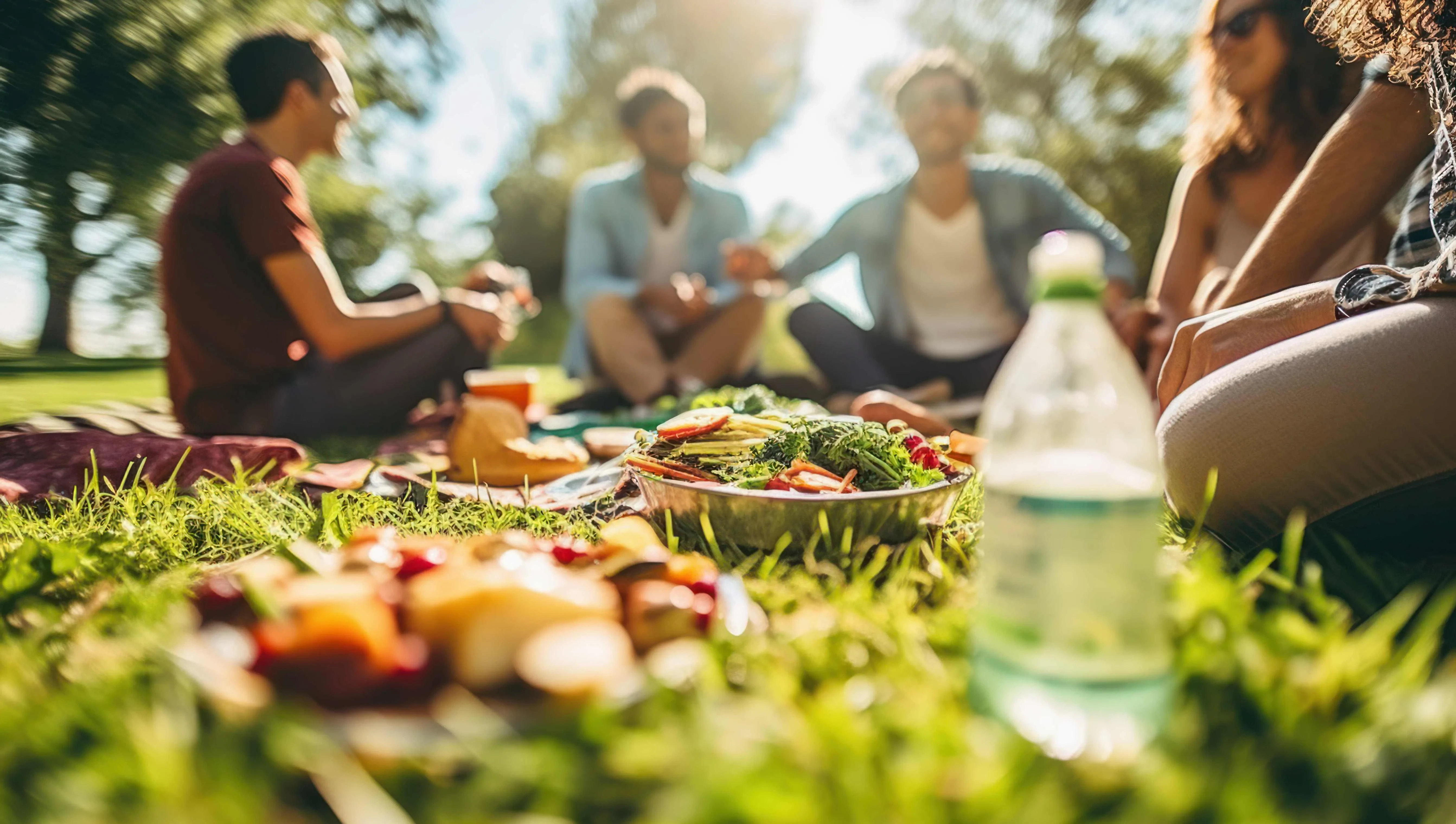 Picknick Szene Grillen Chillen in der Natur