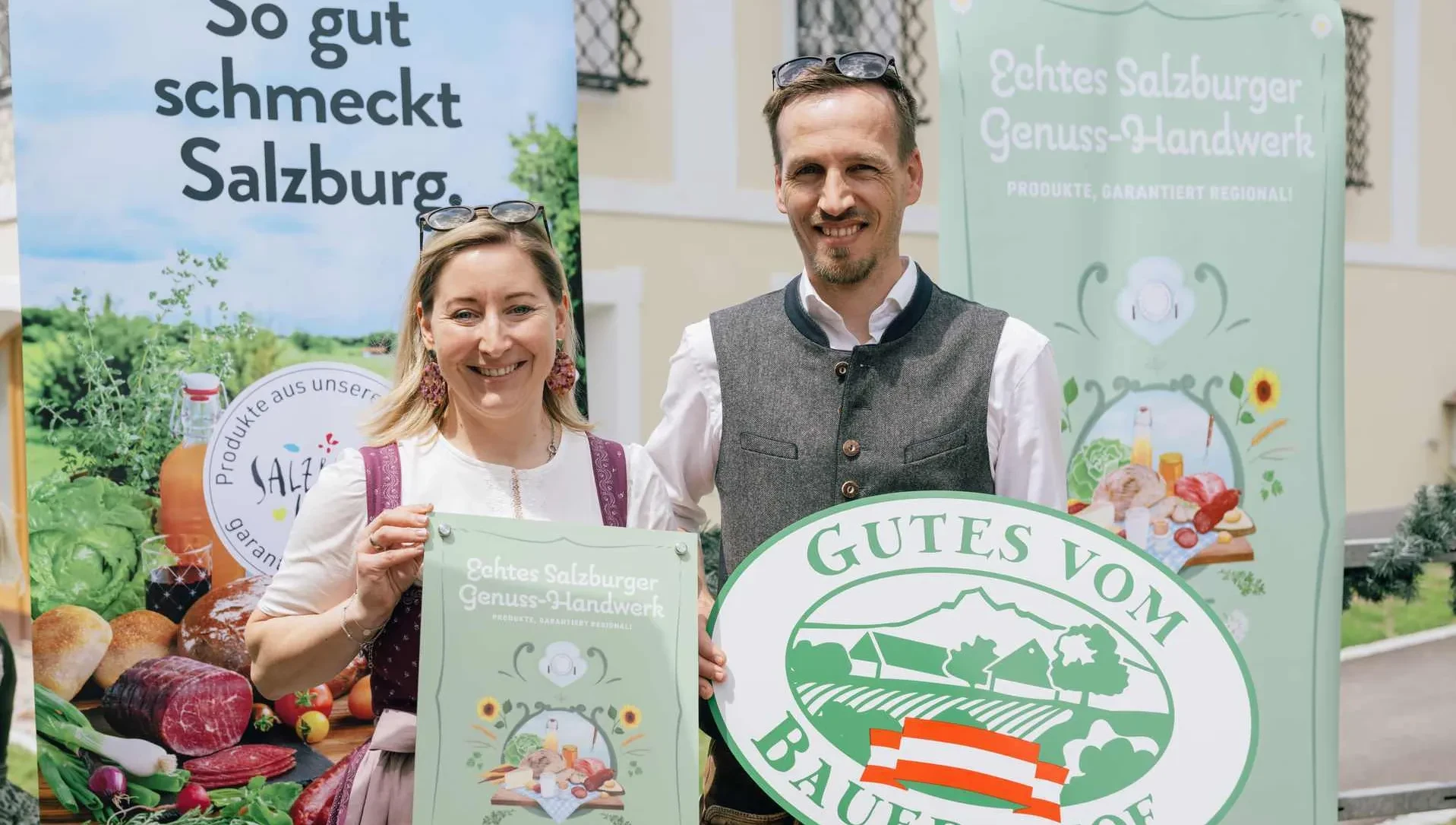 Tafelverleihung beim Genuss-Fest in Altenmarkt: Neue Genuss-Handwerker im SalzburgerLand. Presthof - Familie Müllner aus Mariapfarr