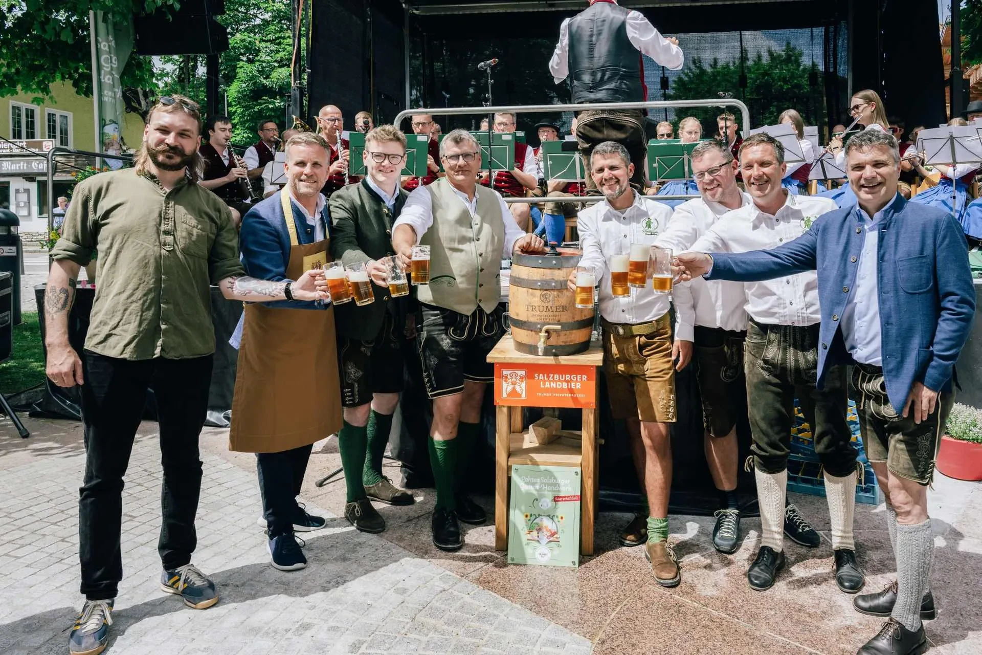 Tafelverleihung beim Genuss-Fest in Altenmarkt: Neue Genuss-Handwerker im SalzburgerLand. TRUMER Privatbrauerei aus Obertrum