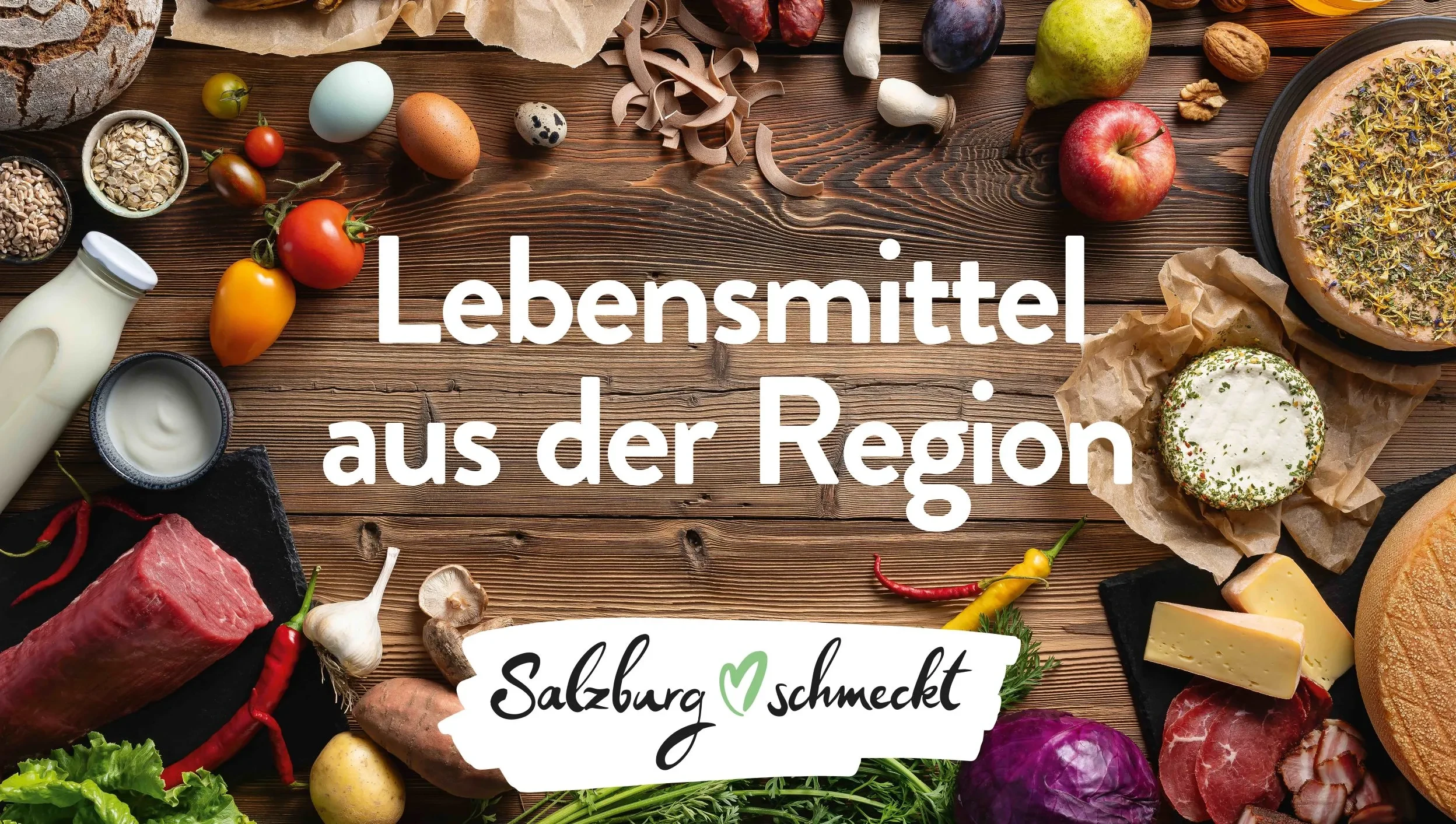 Salzburg schmeckt_ Regionsschild Lebensmittel aus der Region © SAM