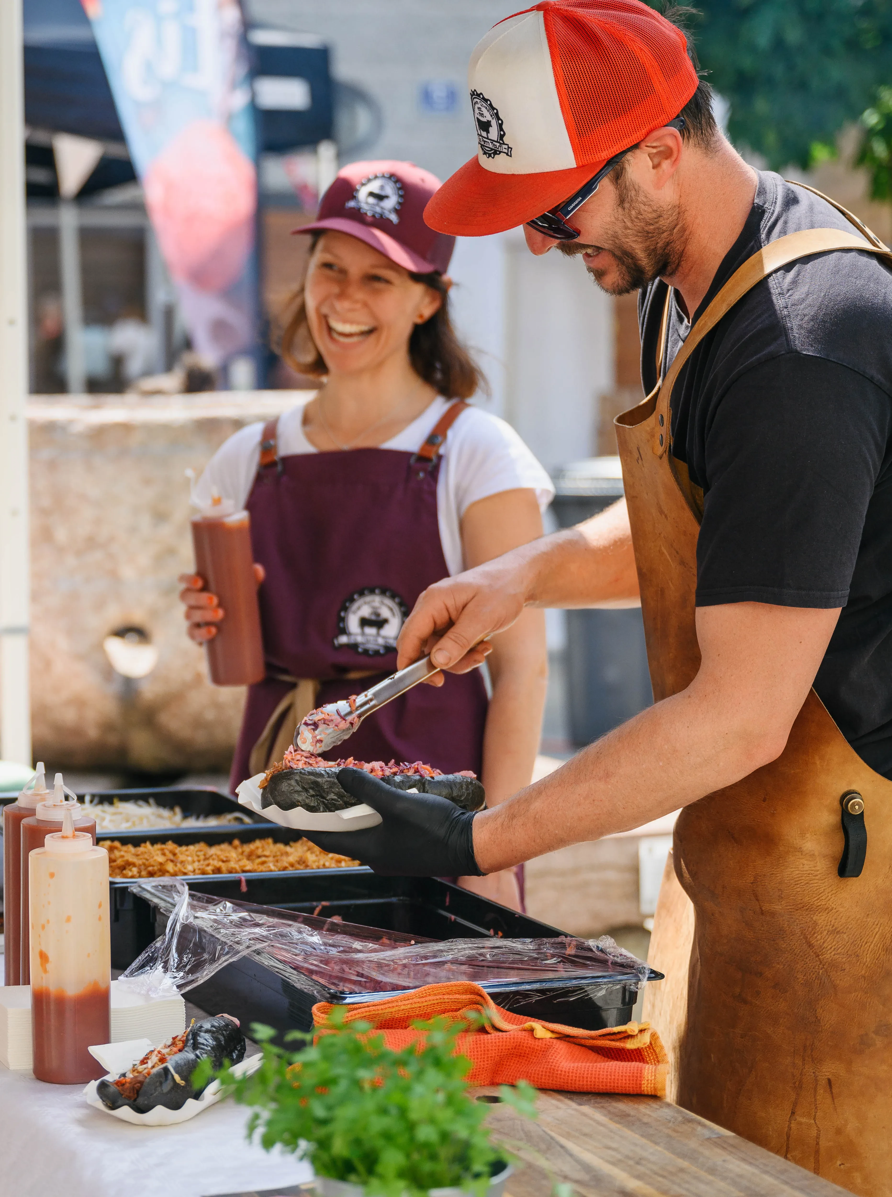 Silvia und Andi Teufl beim Genussfest 2022 in Hallein 