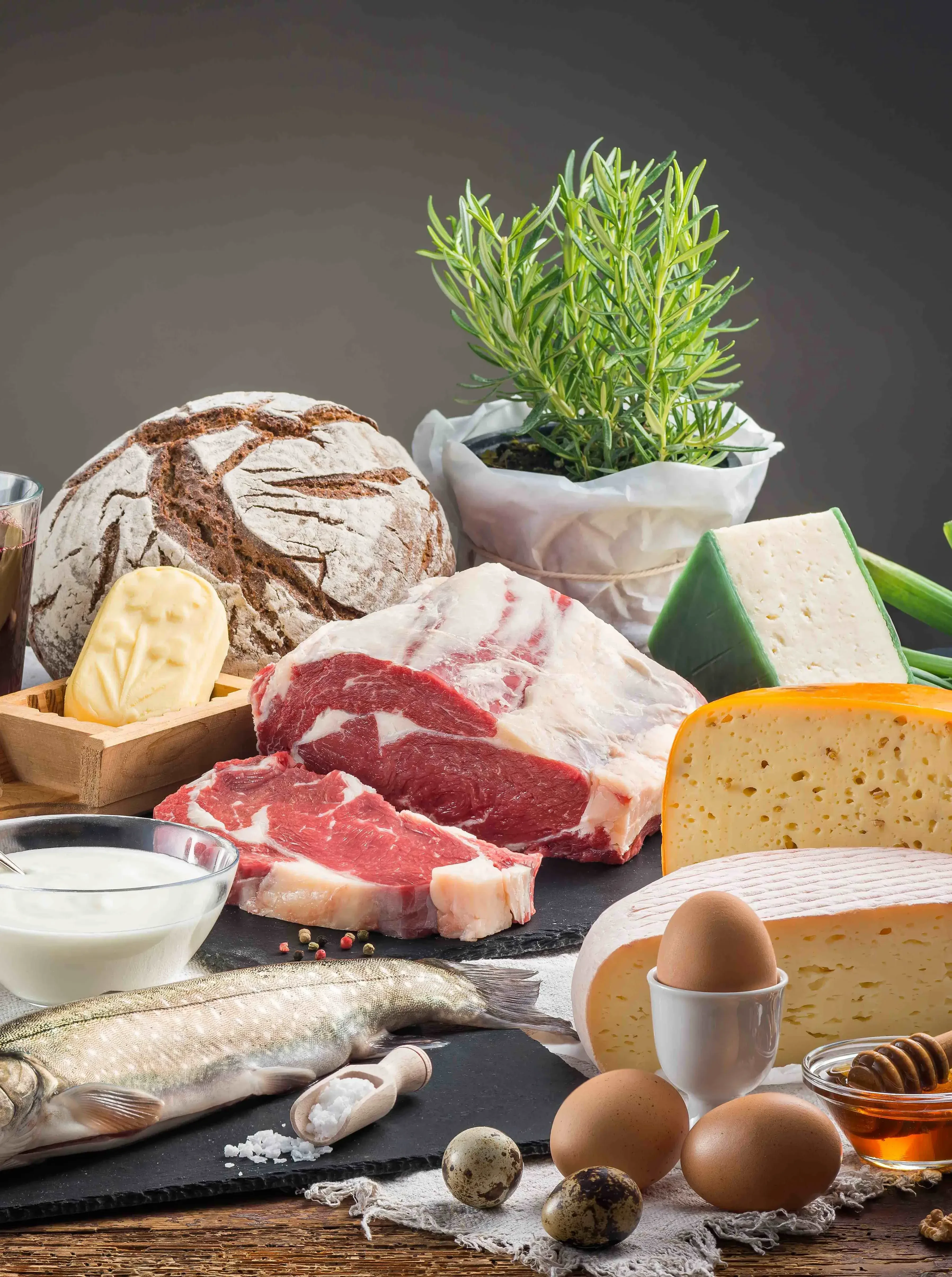 Regional gedeckter Tisch Produktvielfalt