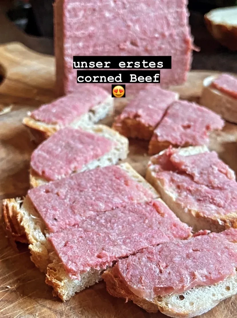 Cornet Beef produziert bei Butcher und Farmer Teufl in Faistenau. fl