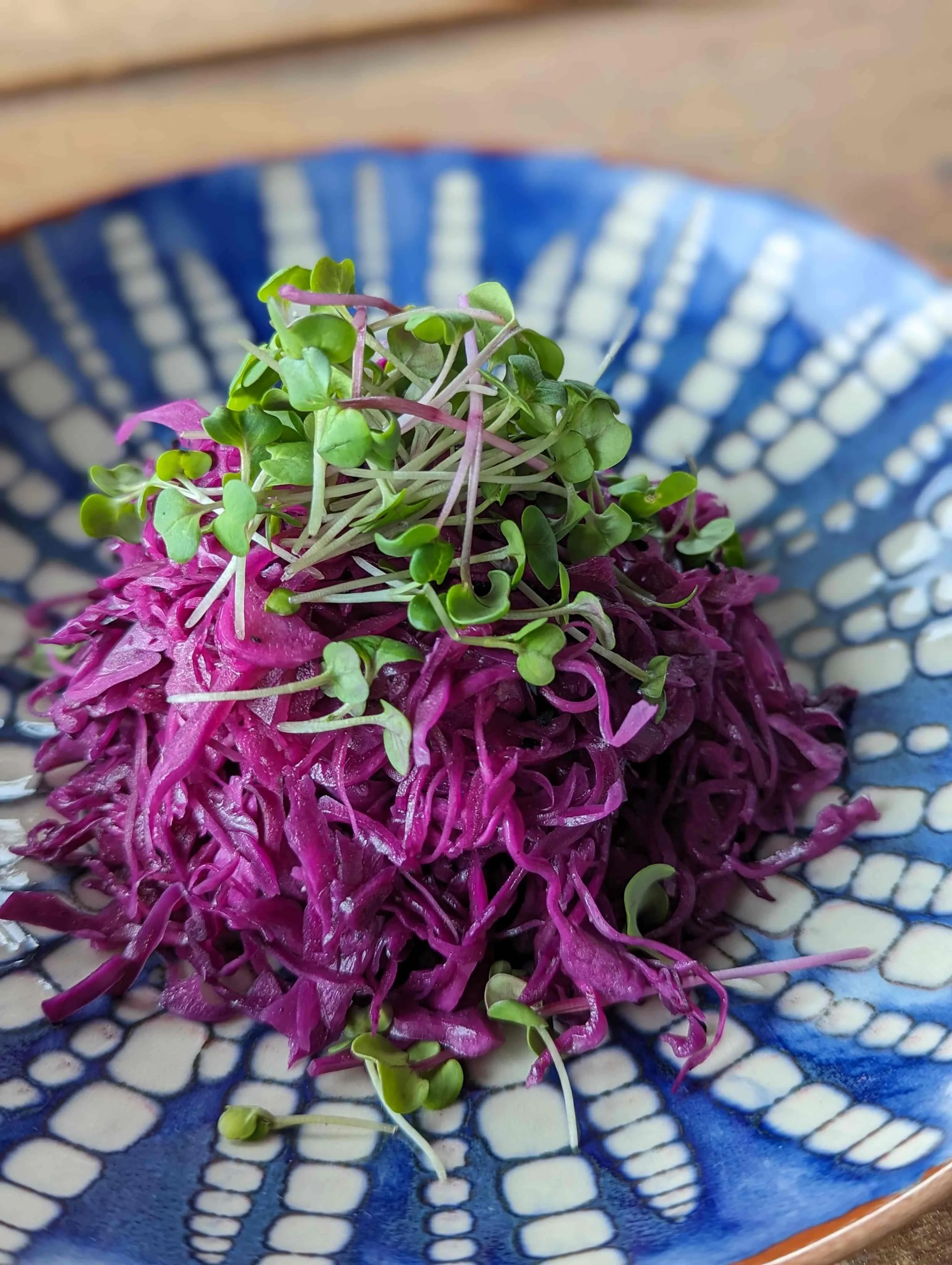 Rotkrautsalat mit Sprossen