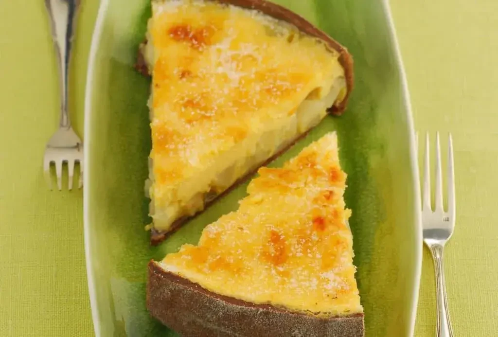 Karamellisierter-Birnen-Sauerrahm-Kuchen