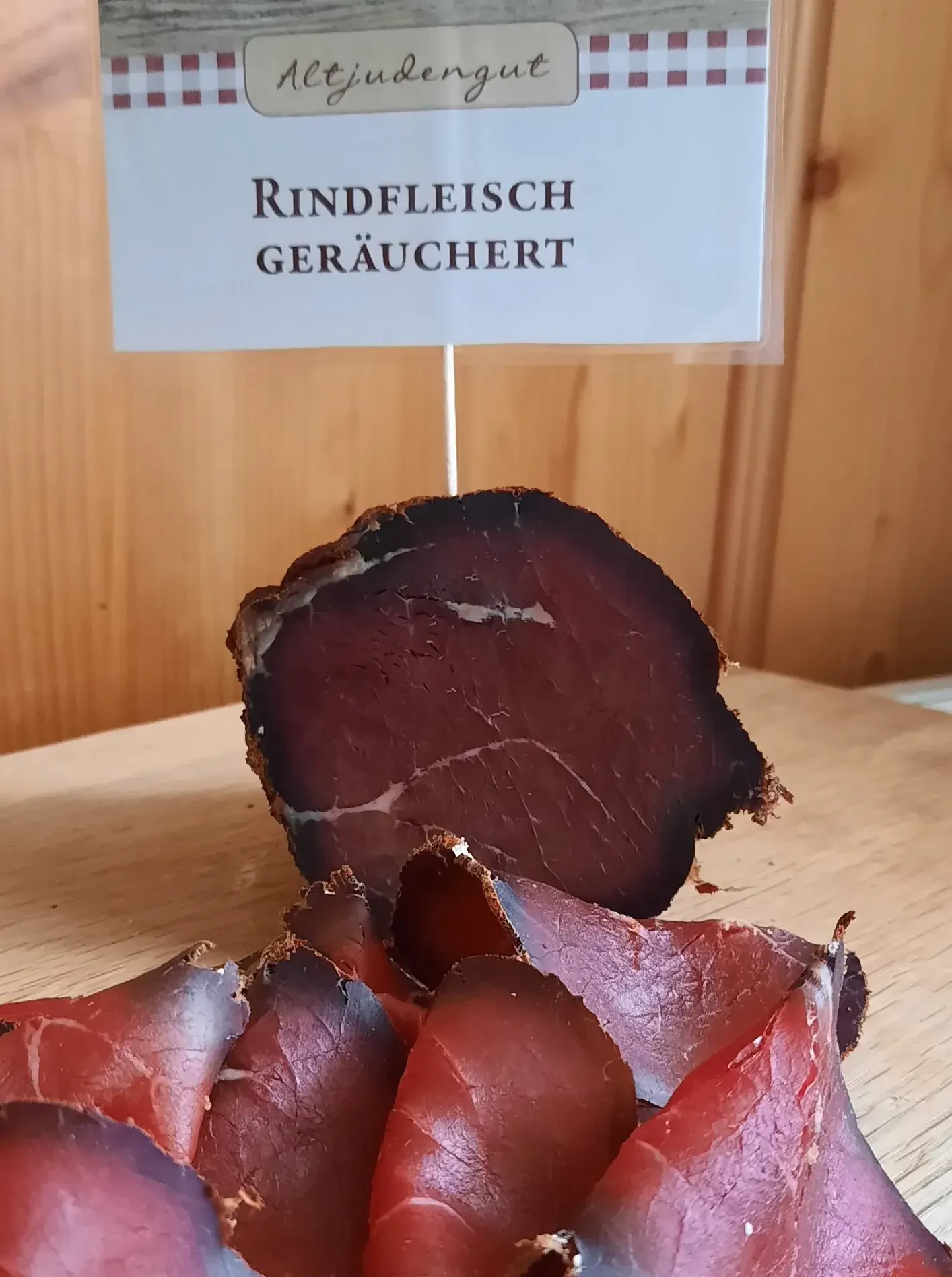 Geselchtes Rindfleisch Altjudengut