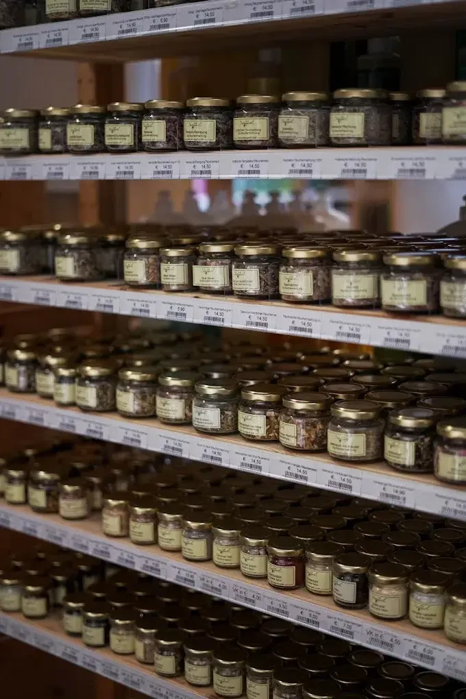 Naturprodukte im GrüblsNaturgartl in St. Martin.