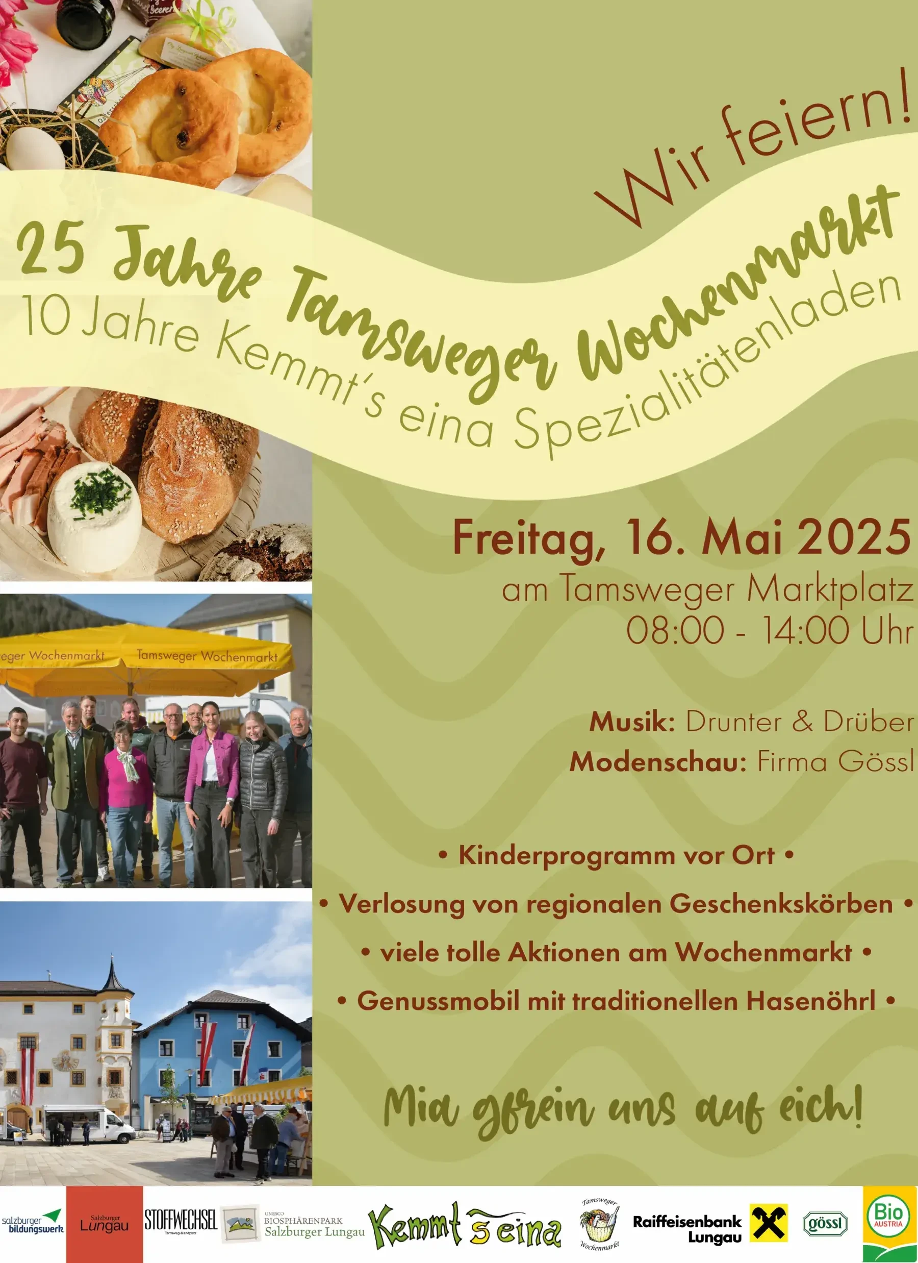 Flyer Tamsweger Wochenmarkt Jubiläum