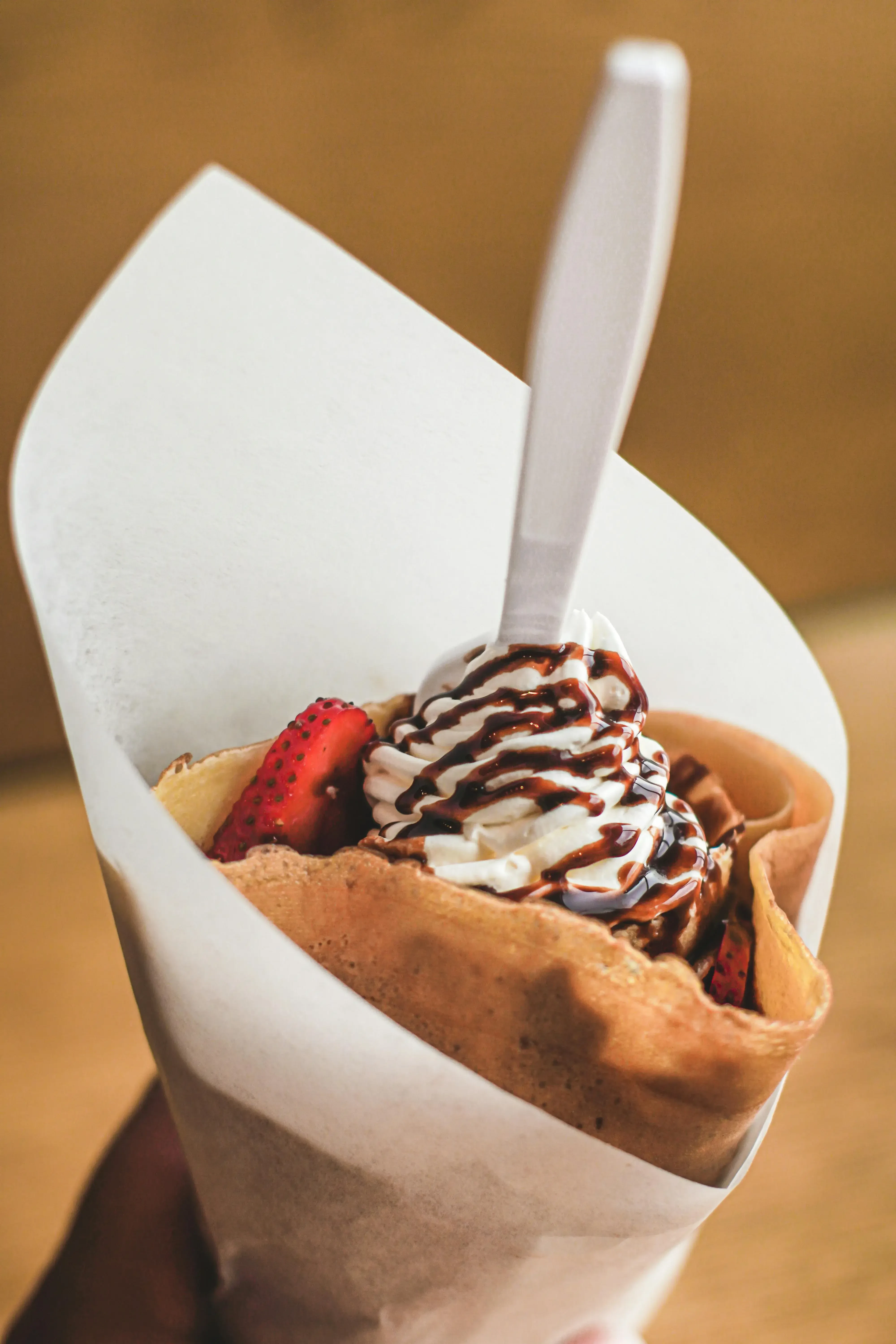 Crepes süß in der Tüte