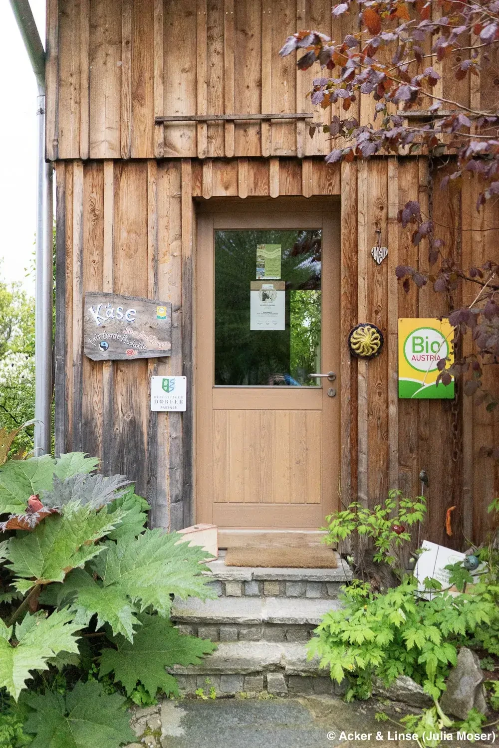 Eingang Hofladen Hiasnhof