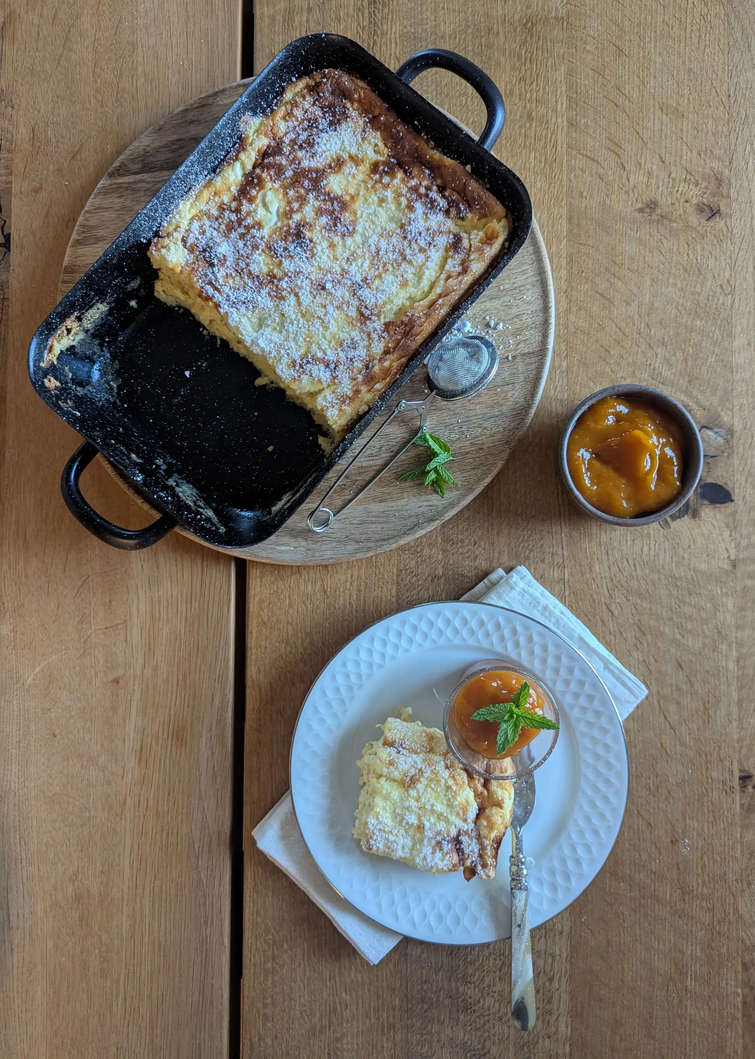 Topfen Hirse Auflauf