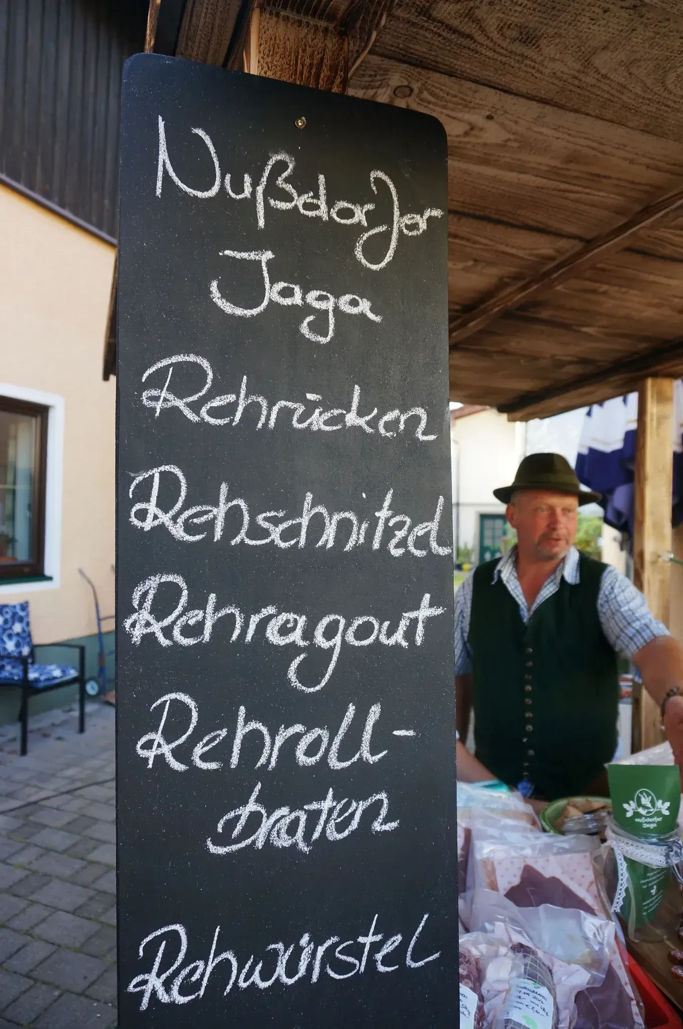 Marktstand Nußdorfer Schrona, Jäger