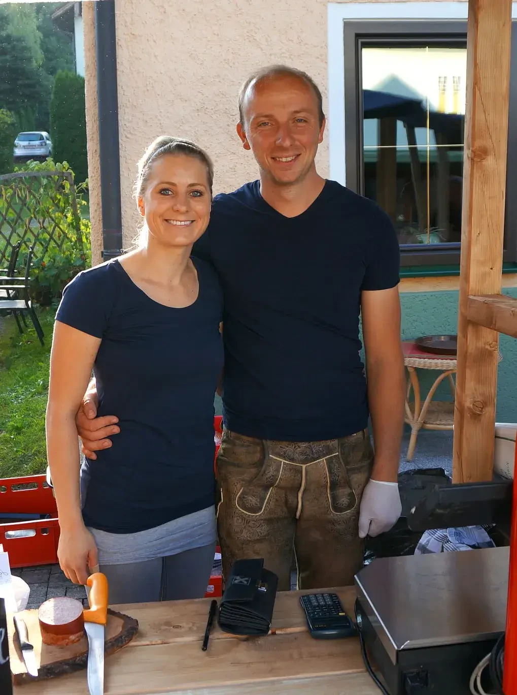 Marktstand Nußdorf Metzger