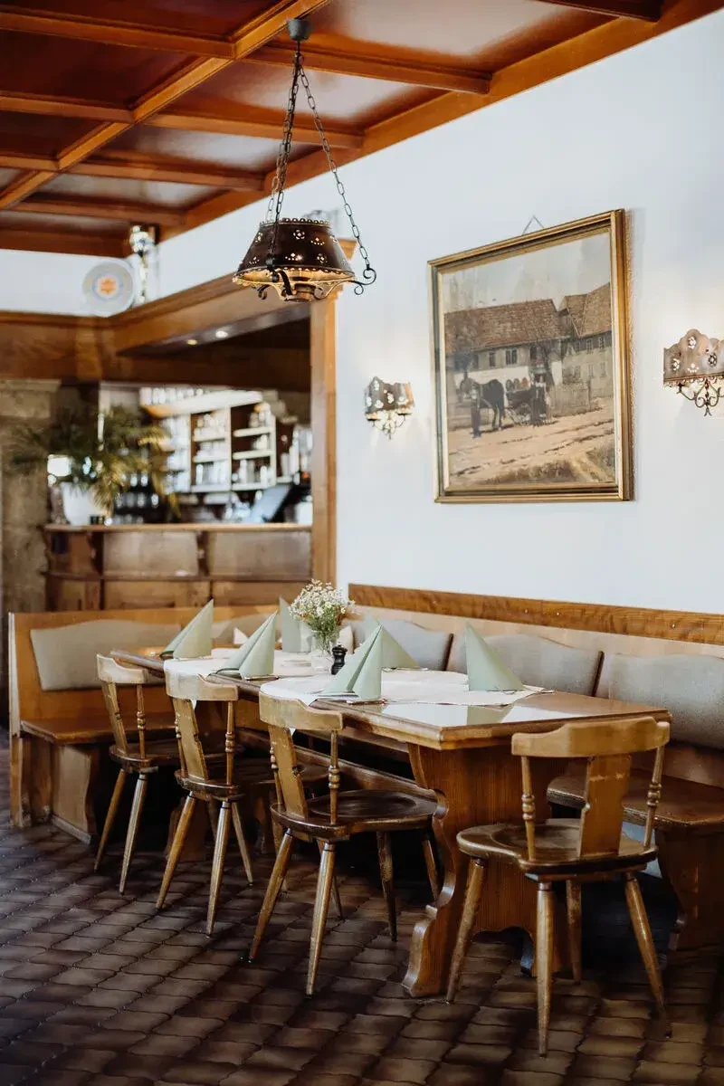 Tisch im Wirtshaus