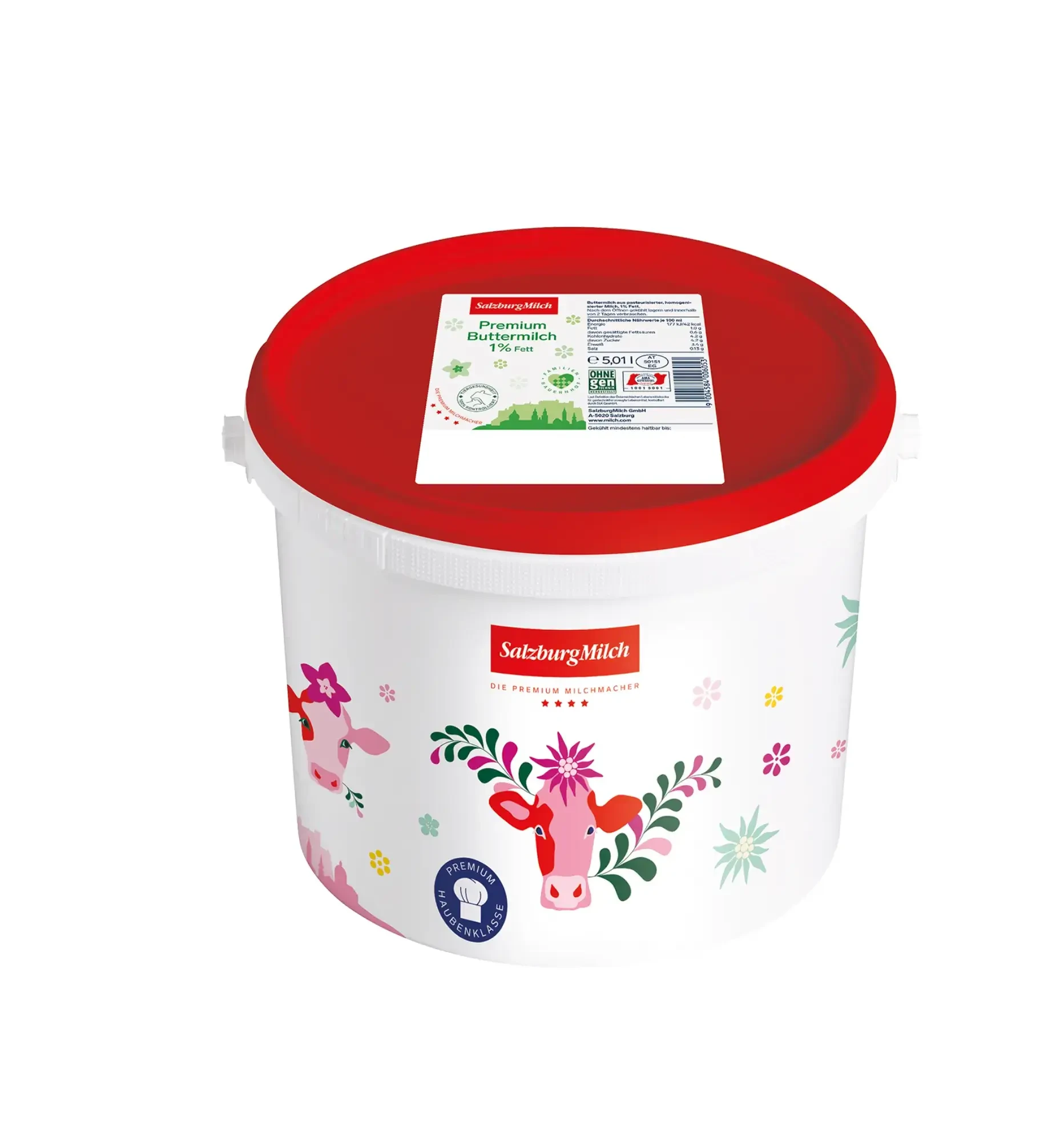 Premium Buttermilch 1% 5L von SalzburgMilch