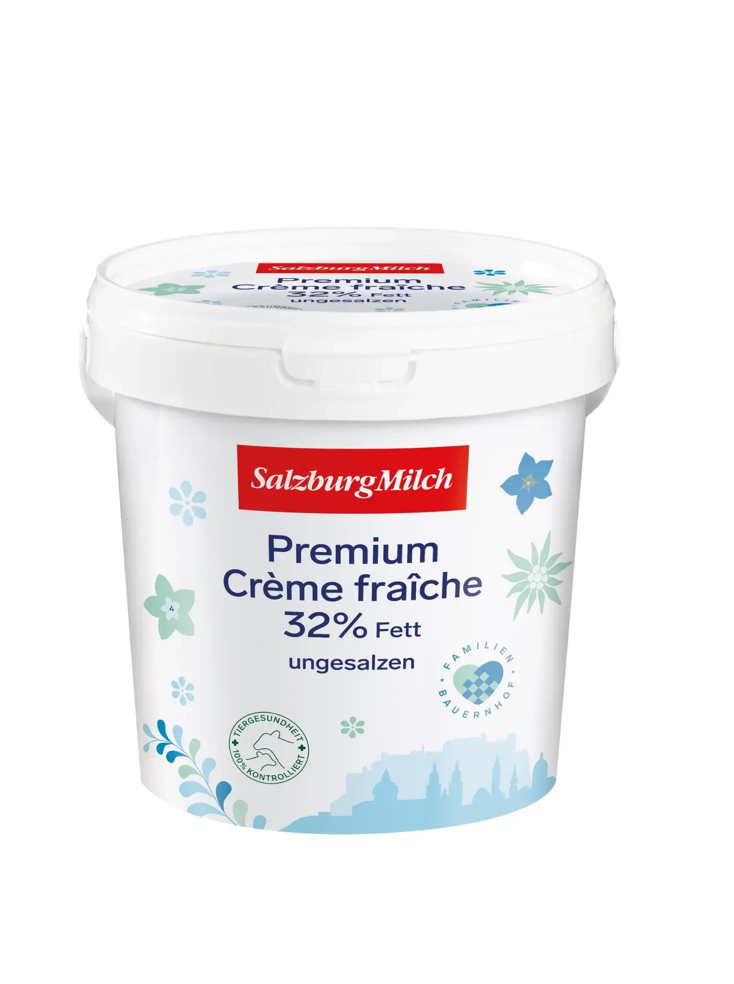 Premium Creme fraiche 32% 1kg ungesalzen von SalzburgMilch