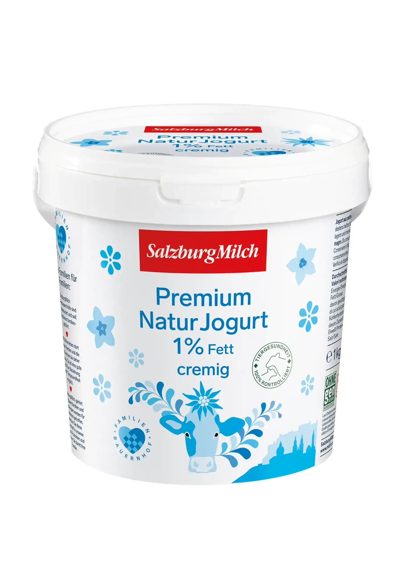 Premium Naturjogurt 1% cremig 1kg von SalzburgMilch