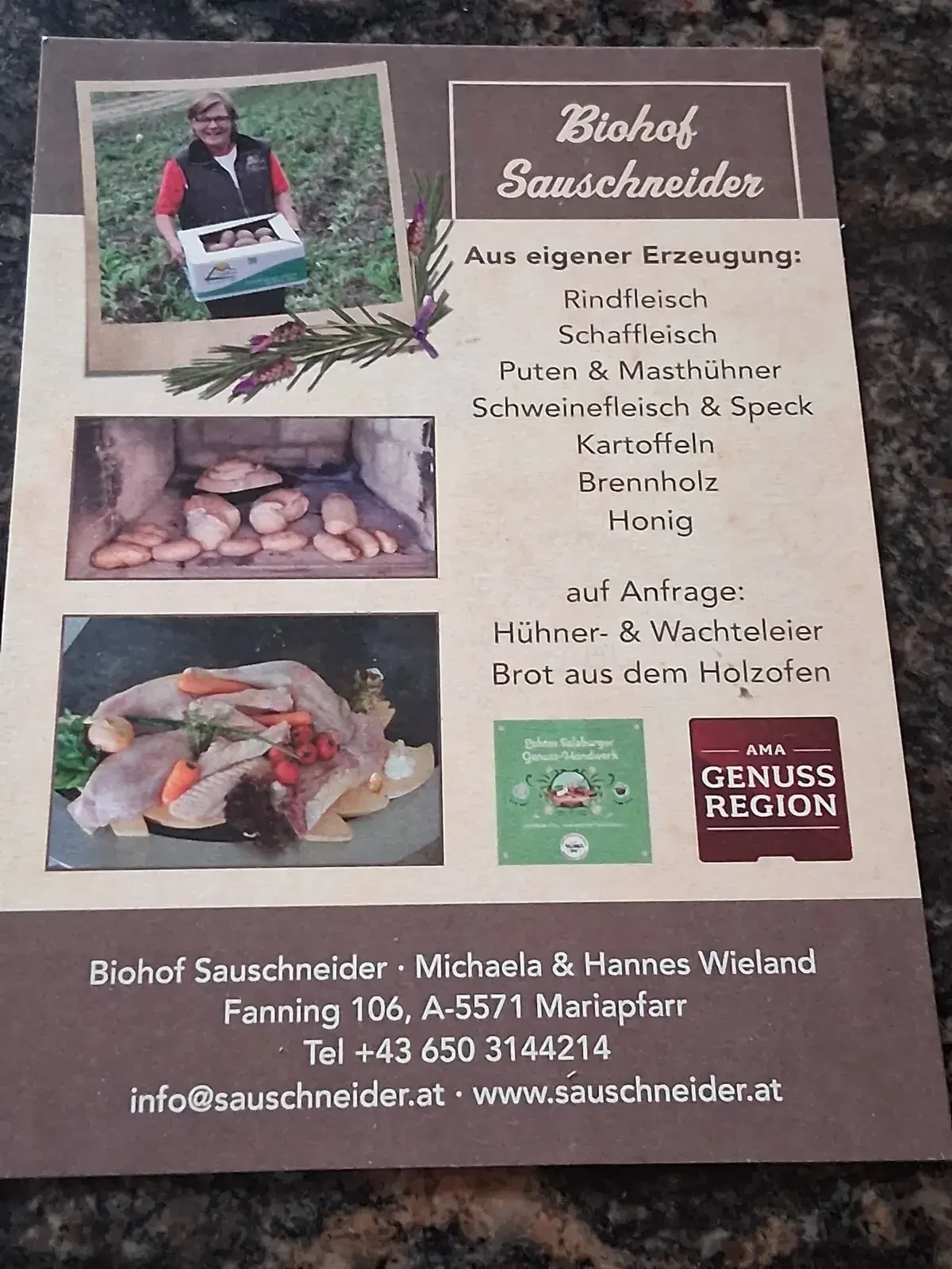 Visitenkarte Sauschneider