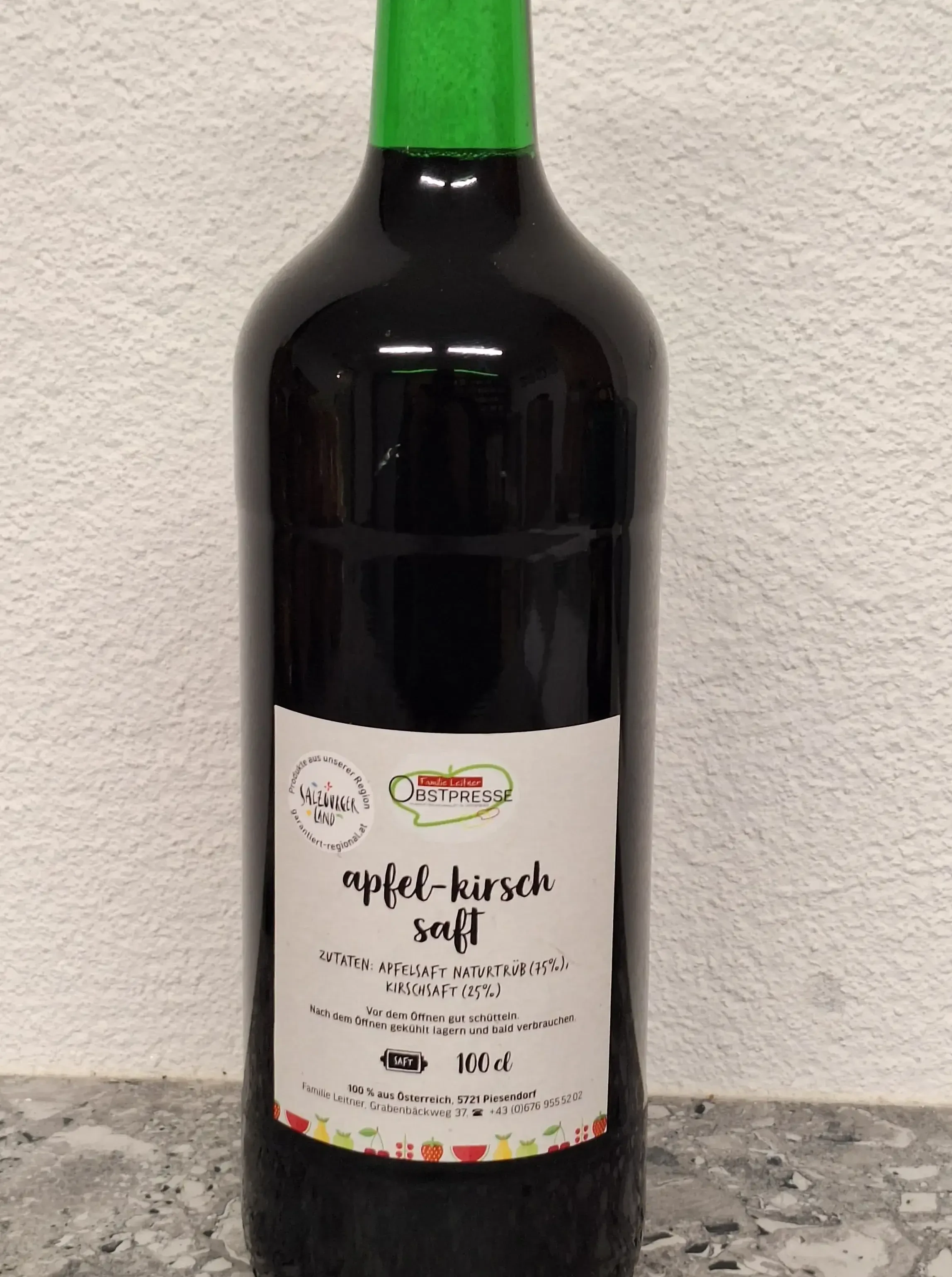 Apfel-Kirschsaft Obstpresse Leitner