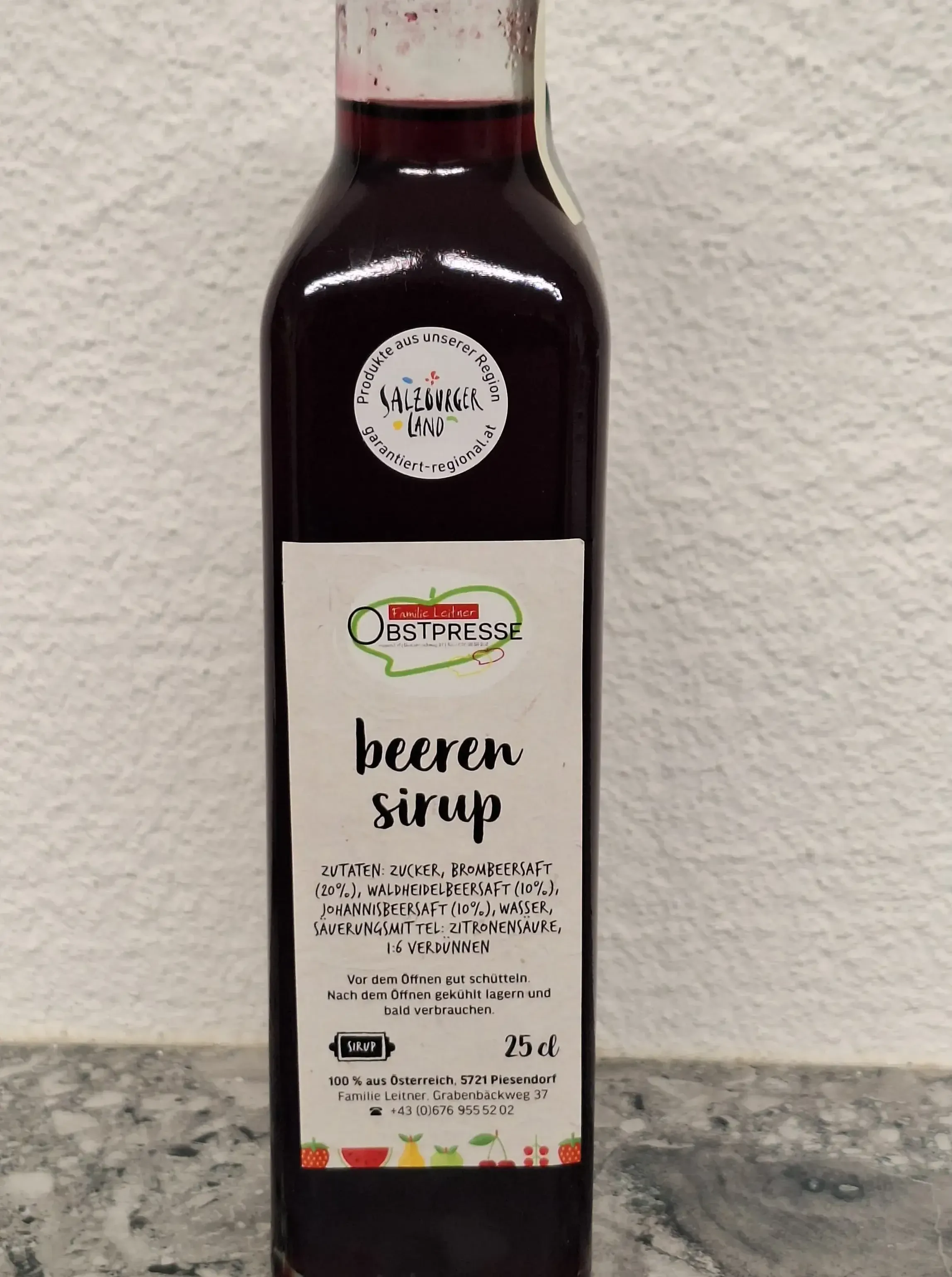 Beerensirup Obstpresse Leitner