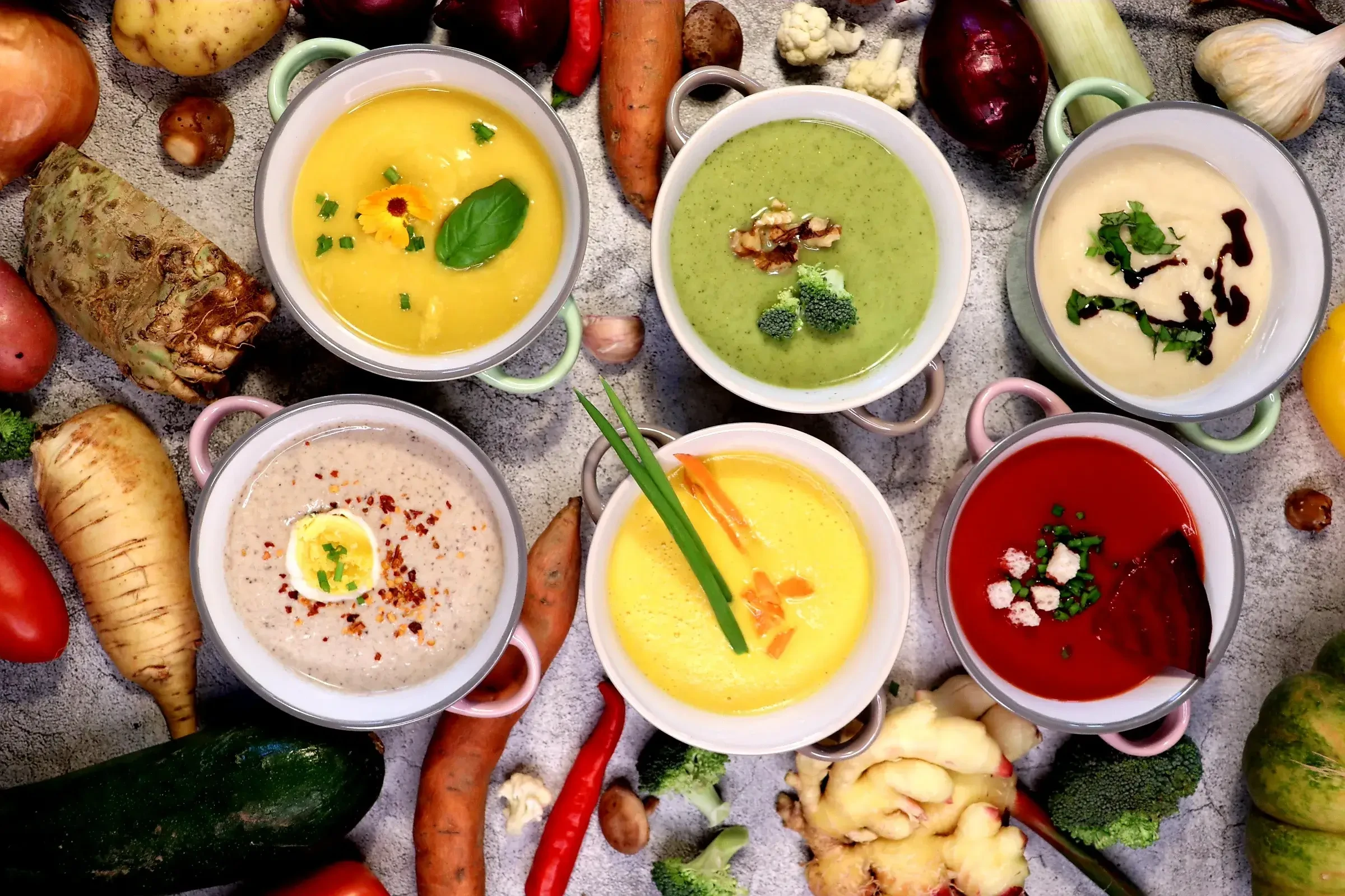 Suppe mit Gemüse