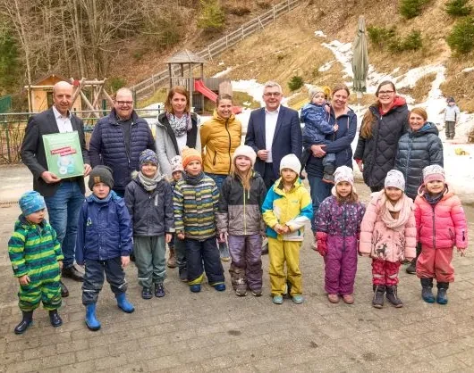 Ausgezeichnet aufgetischt für Kindergartenkinder.