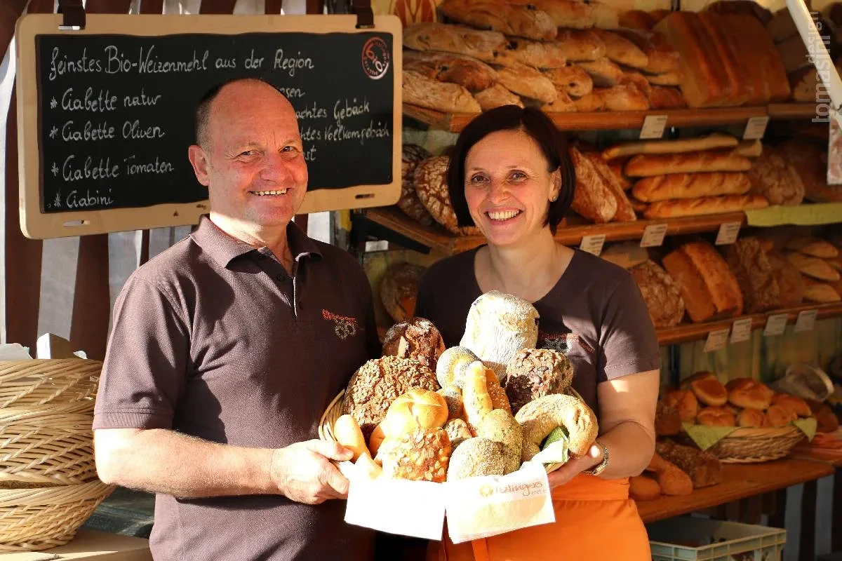 Markttage in Hallein mit Brotspezialitäten von Itzlingers Biobäckerei.