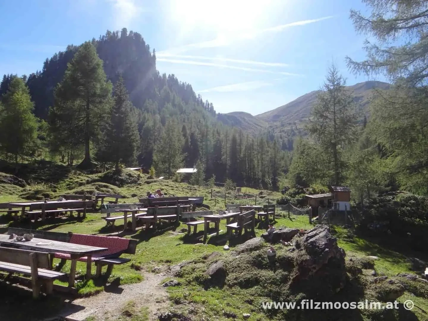 Außenbereich der Alm