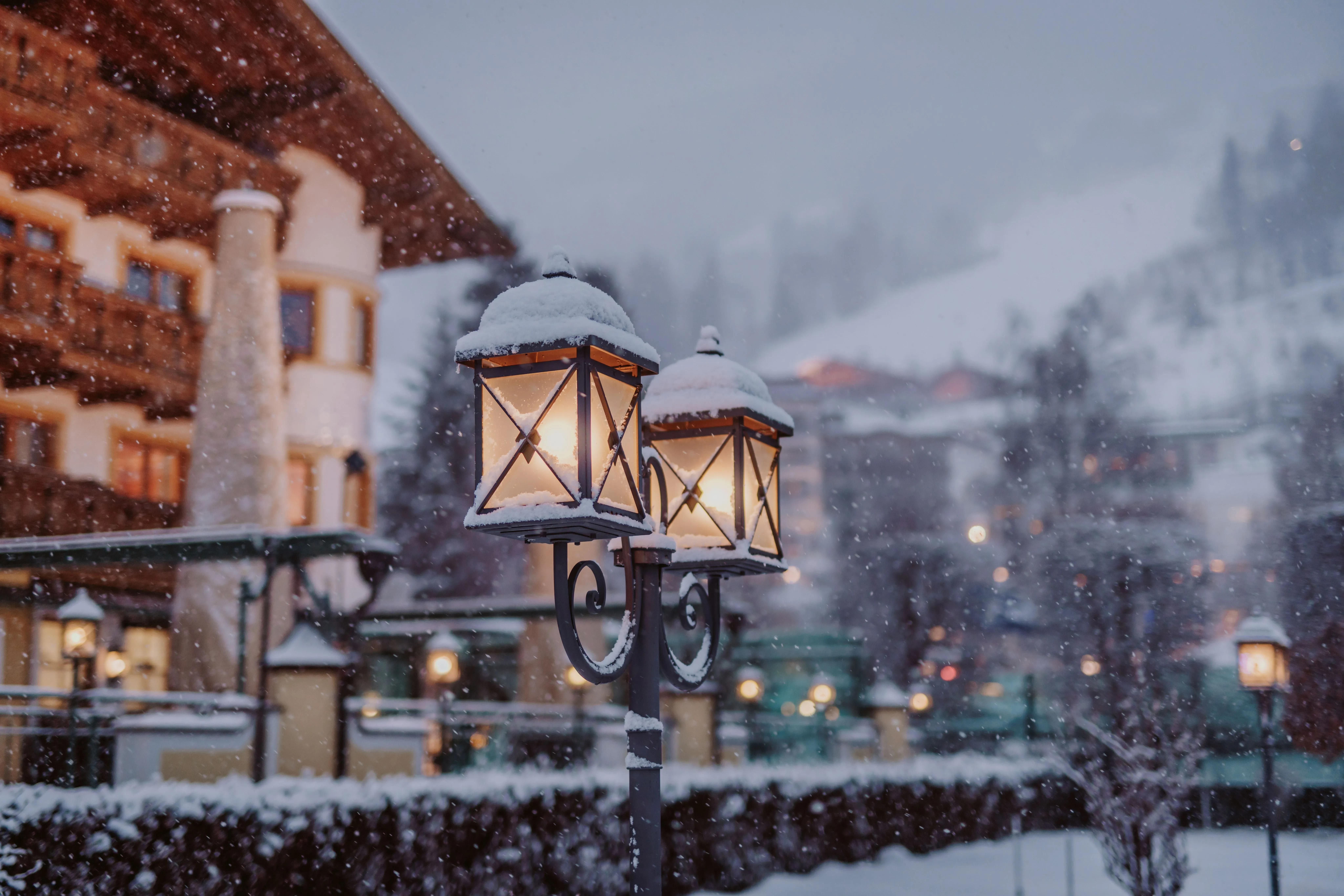 Winter Hotel Berghof Laterne 