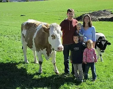 Familie König mit Tieren